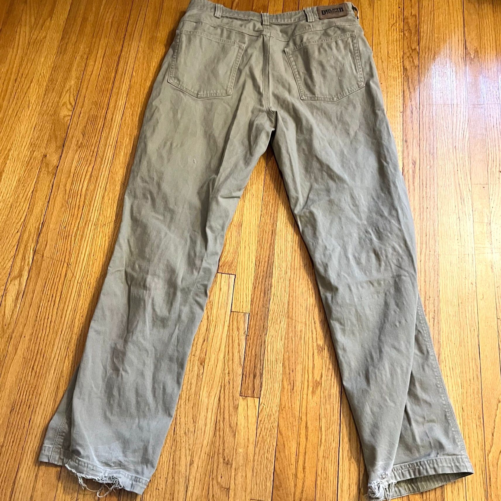 Duluth Trading Company Duluth Trading Chino Pants Mens 36 Regular Beige Tan Relaxed Fit Fire Hose Flex Inseam 33 Size US 36 / EU 52 - 4 Thumbnail