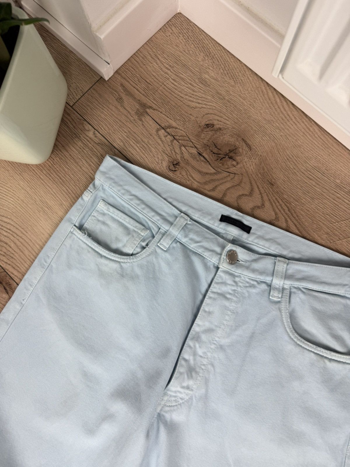 Prada Prada Logo Cotton Blue Pants Size US 34 / EU 50 - 11 Thumbnail