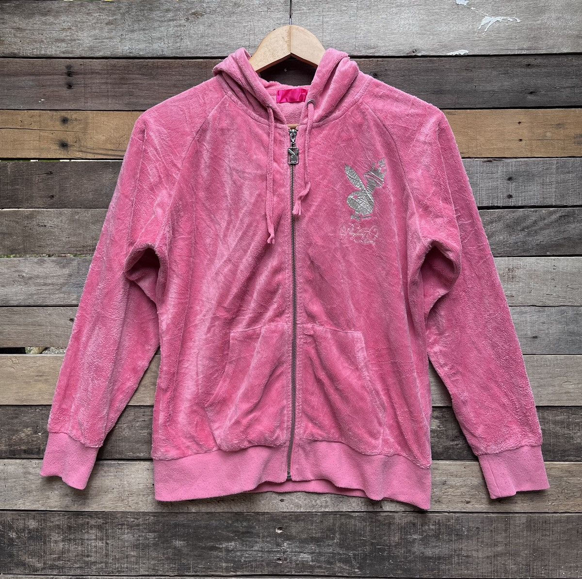 Playboy × Vintage Vintage Playboy Bunny Zipper Hoodie Size L / US 10 / IT 46 - 3 Thumbnail