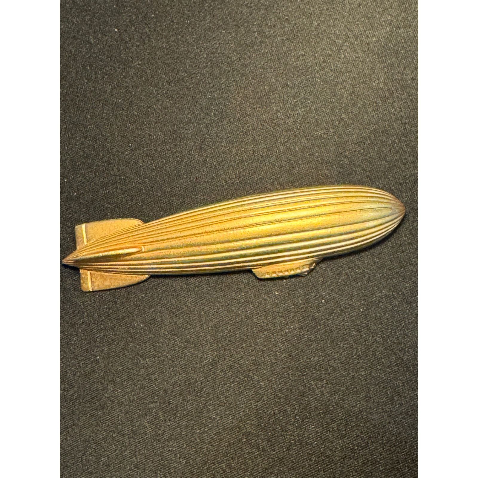 Other JJ Jonette 1986 Gold Tone Zeppelin Brooch Size ONE SIZE - 2 Thumbnail