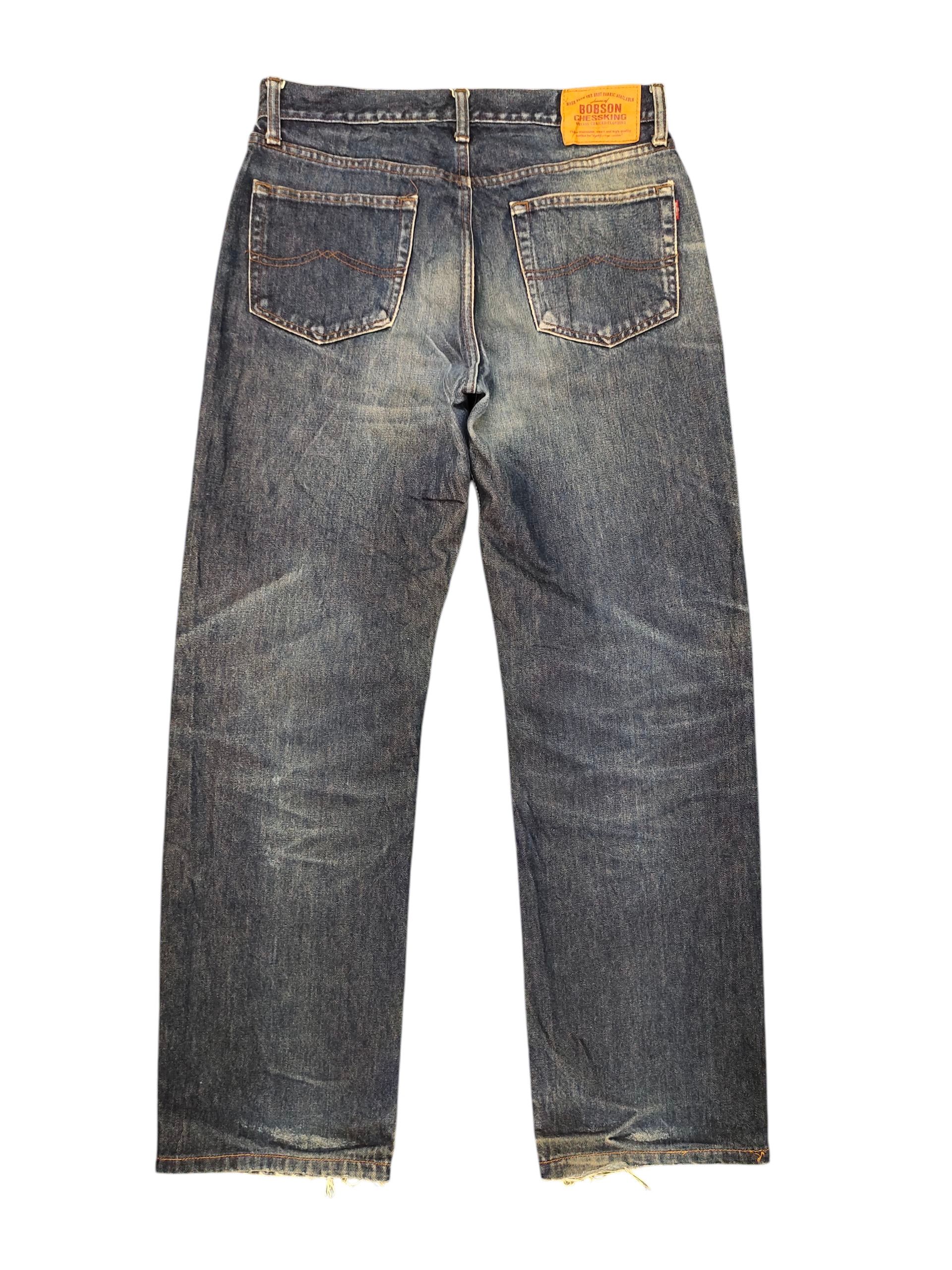 Comme des Garcons × Undercover Vintage Bobson Japan Regular Clawmark Distress Denim Jeans Size US 32 / EU 48 - 8 Thumbnail