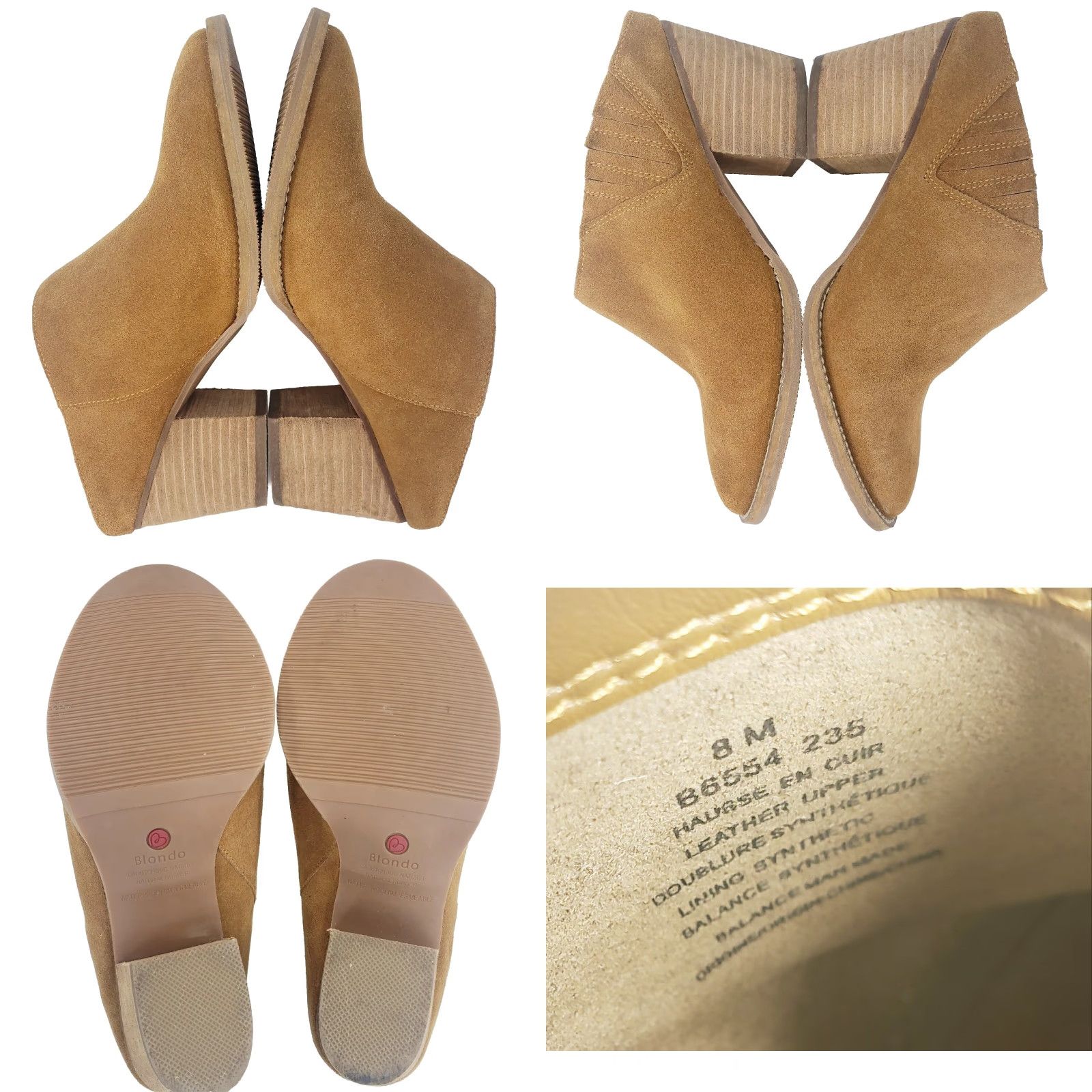 Blondo Blondo NORWICH Mule Waterproof Suede Block Heel Brown Women's Size 8M Boot Look Size US 8 / IT 38 - 8 Thumbnail