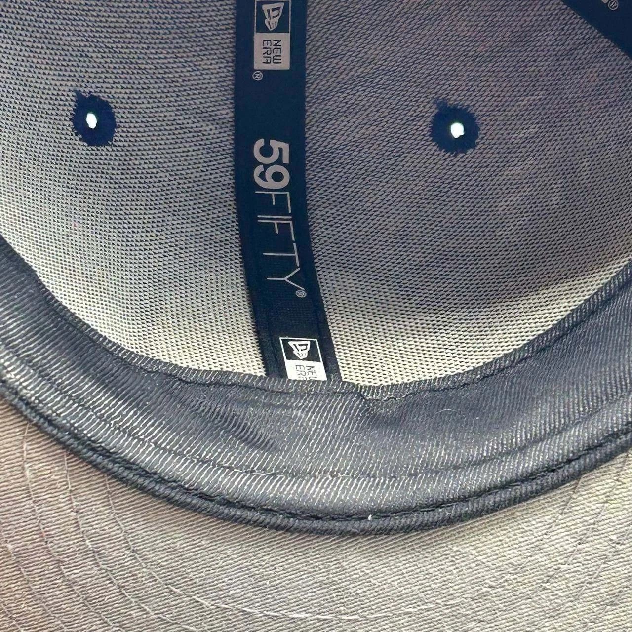New Era Golden State Warriors GSW Hat Men 7 Blue NBA Fitted Cap Wool Size ONE SIZE - 3 Thumbnail