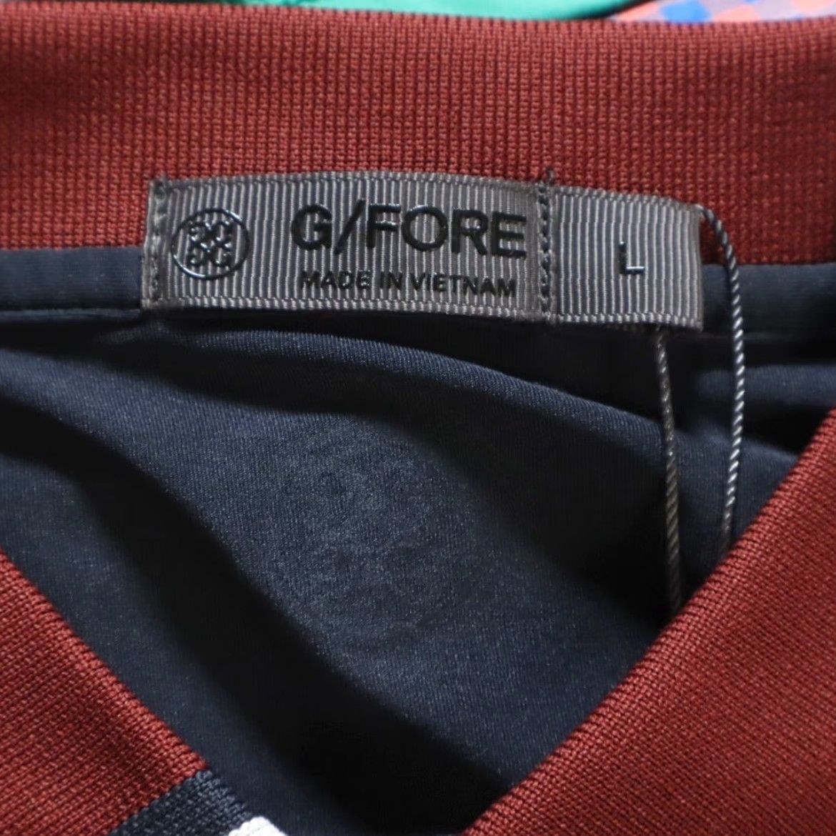 G/FORE G/Fore Variegated Tech Stretch Striped Polo Shirt Twilight Men's L Shirt Polo Shirt Twilight Men L Striped Tech Stretch Size US L / EU 52-54 / 3 - 5 Thumbnail