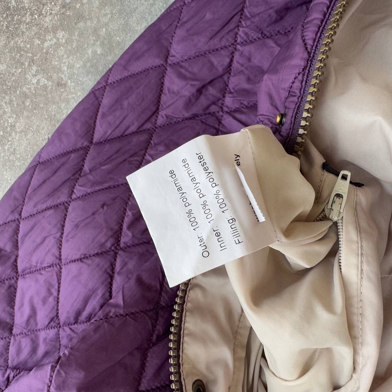 Barbour × Vintage Barbour Flyweight Cavalry Vintage Purple Quilted Jacket Size L / US 10 / IT 46 - 16 Thumbnail