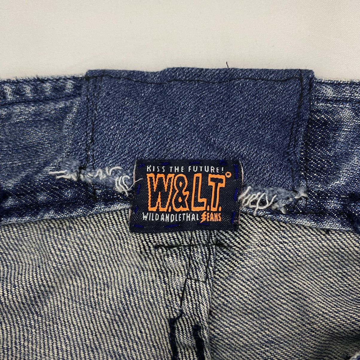 W&LT Walter Van Beirendonck Patchwork Flared Denim Jeans Size 26" / US 2 / IT 38 - 5 Thumbnail