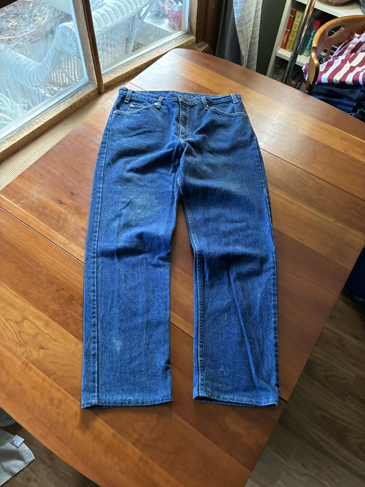 Levi's Vintage 80s Levis 509 orange tab denim jeans Size US 35 - 3 Thumbnail