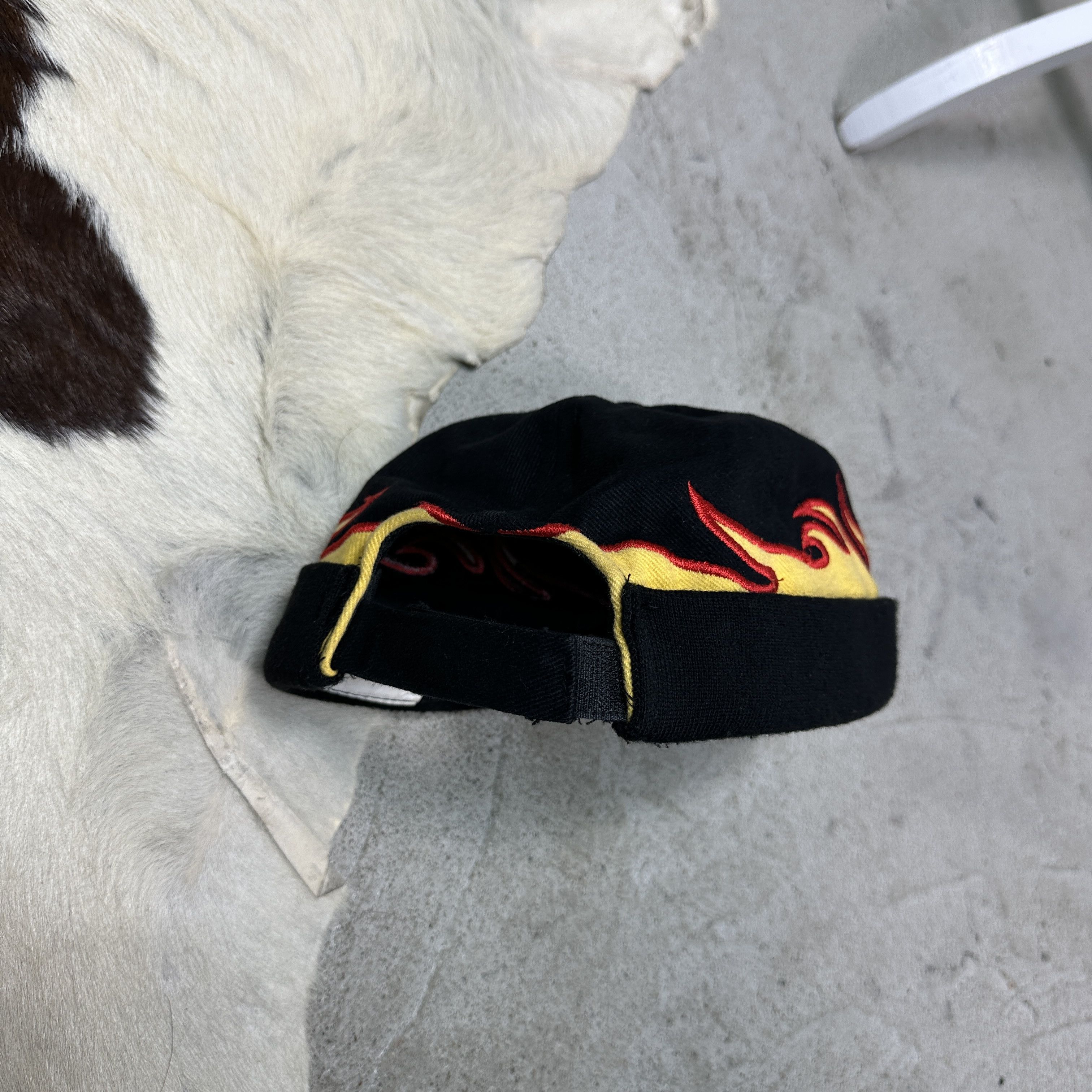 Vintage Vintage Streetwear Skater Hip Hop Flames Hat Y2K Size ONE SIZE - 2 Thumbnail