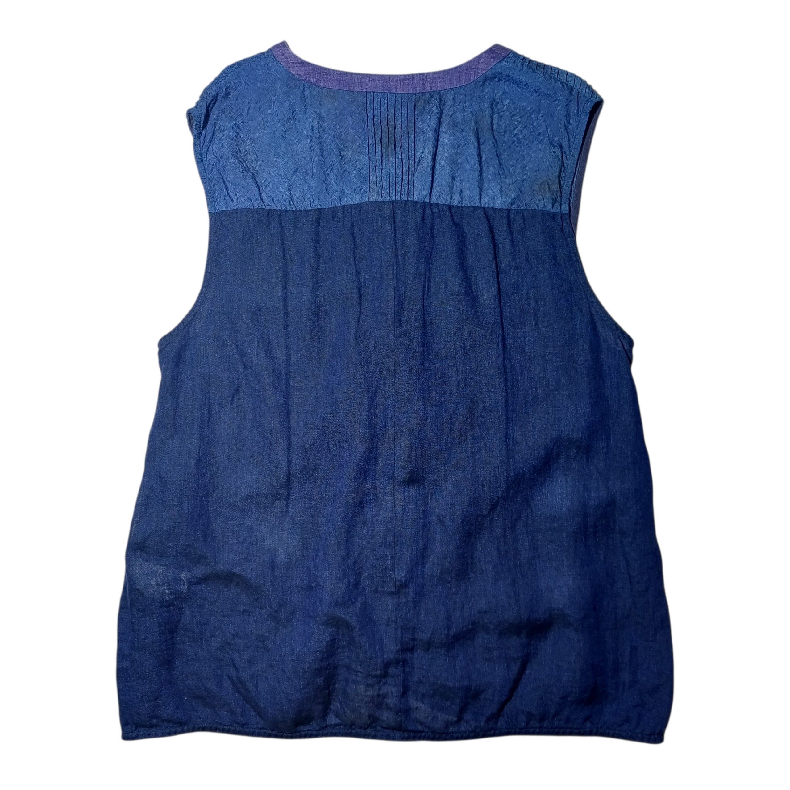 Other Dolsilnai Modern Hanbok Indigo Linen Vest Size L / US 10 / IT 46 - 5 Thumbnail