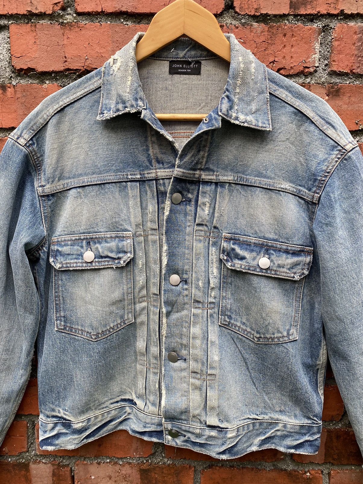 John Elliott Blue Thumper Denime Jacket Season ten