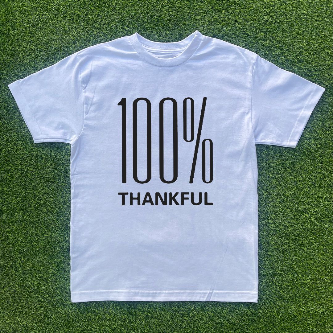 Vintage 100% THANKFUL TSHIRT Size US XL / EU 56 / 4 - 1 Preview