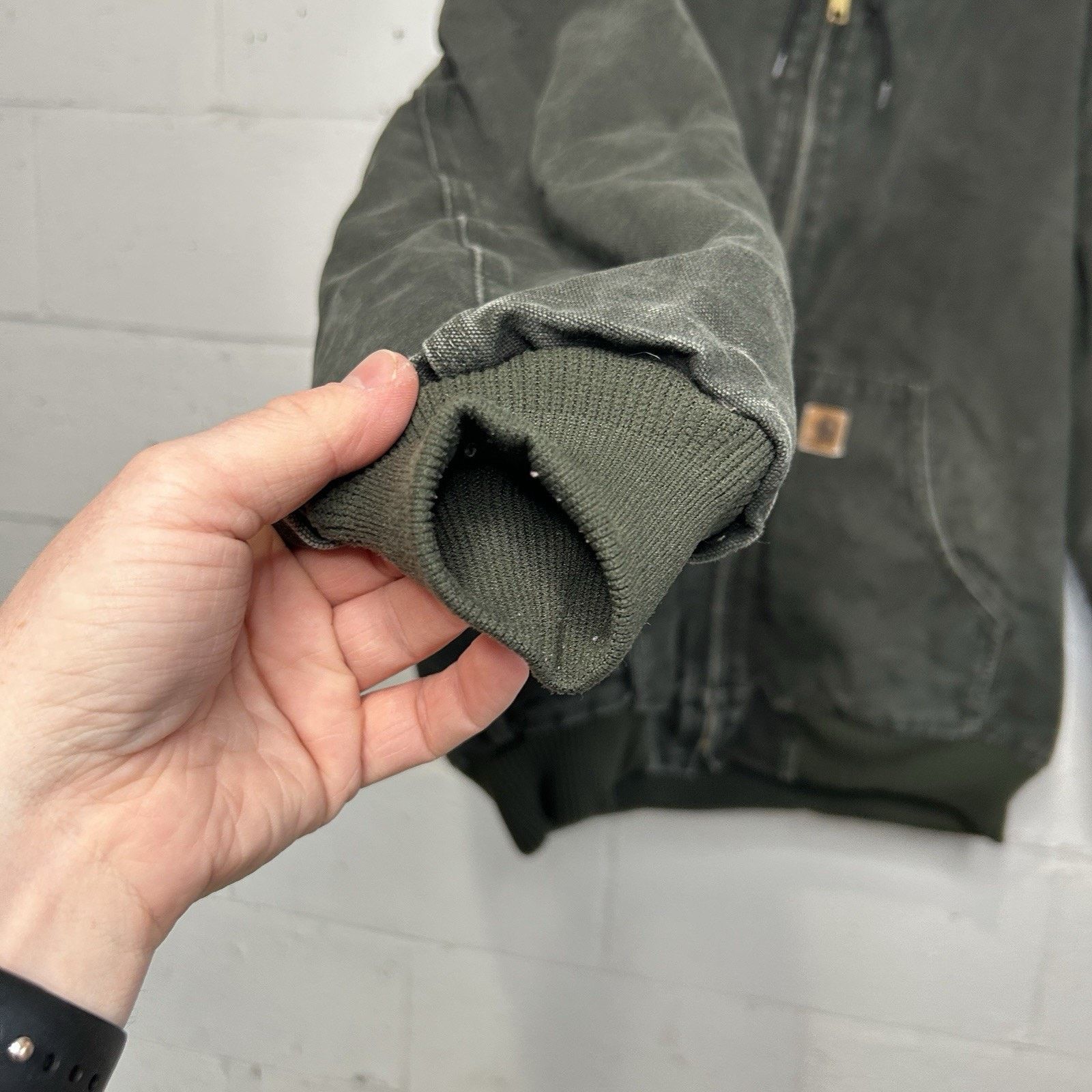 Carhartt Vintage Carhartt Quilted Hooded Active Jacket “Moss” J130 Size US XL / EU 56 / 4 - 7 Thumbnail