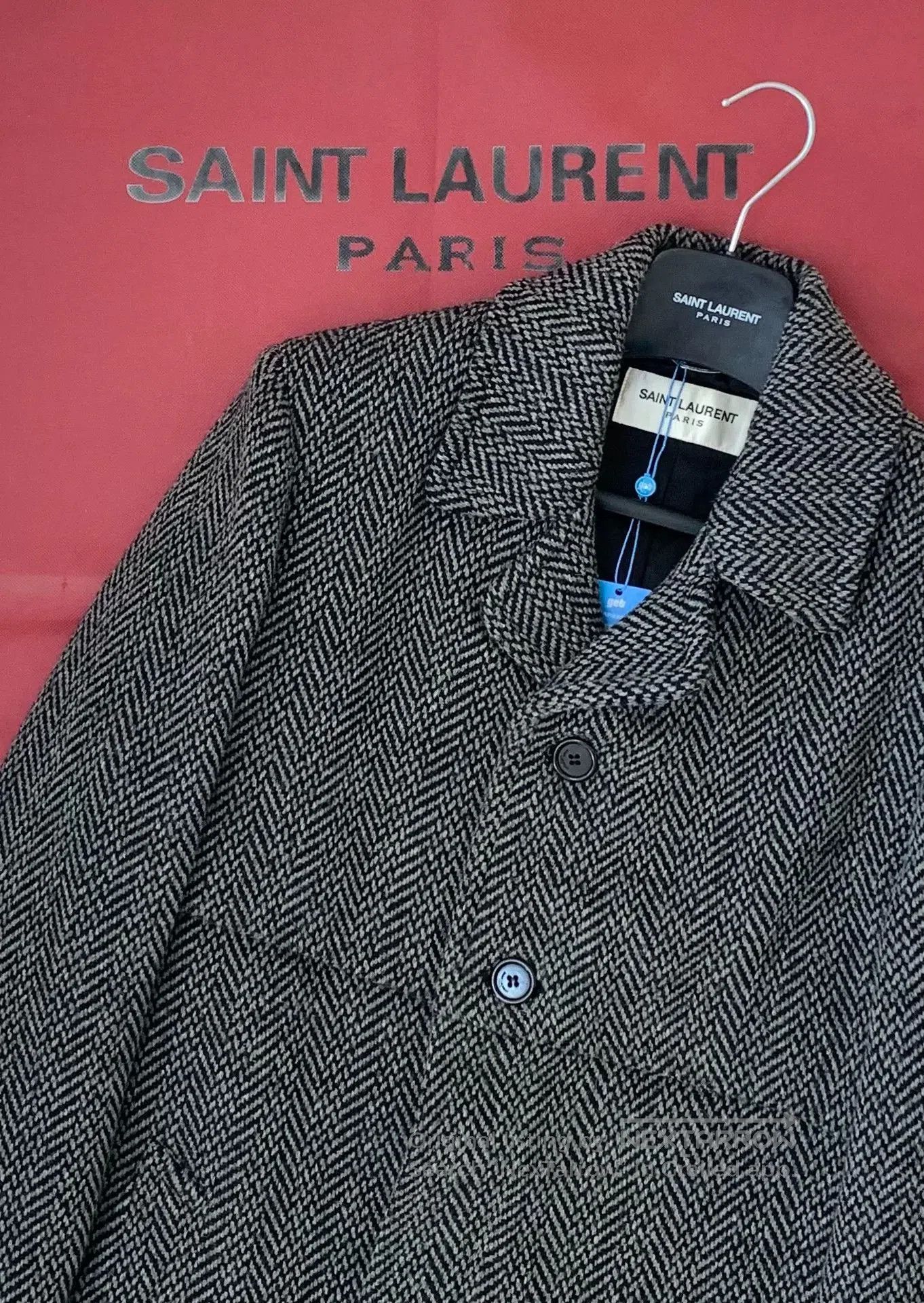 Saint Laurent Paris Saint Laurent 17FW Herringbone Coat. Size US M / EU 48-50 / 2 - 7 Thumbnail
