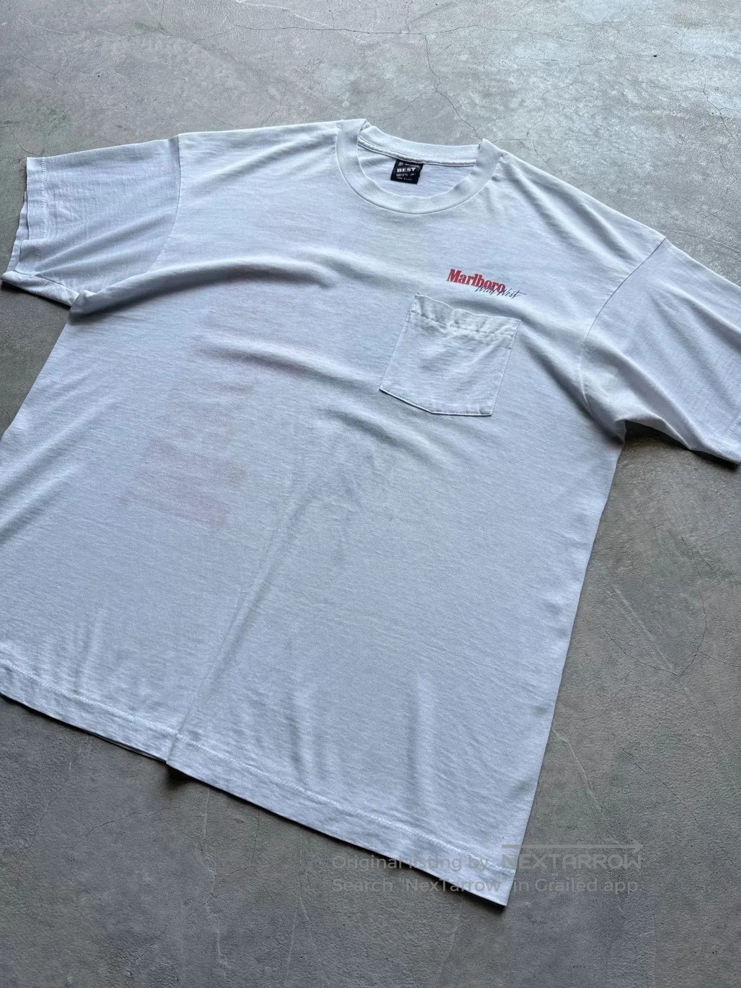 Vintage Vintage 90s Marlboro Cowboy Graphic Tee. Size US XL / EU 56 / 4 - 3 Thumbnail