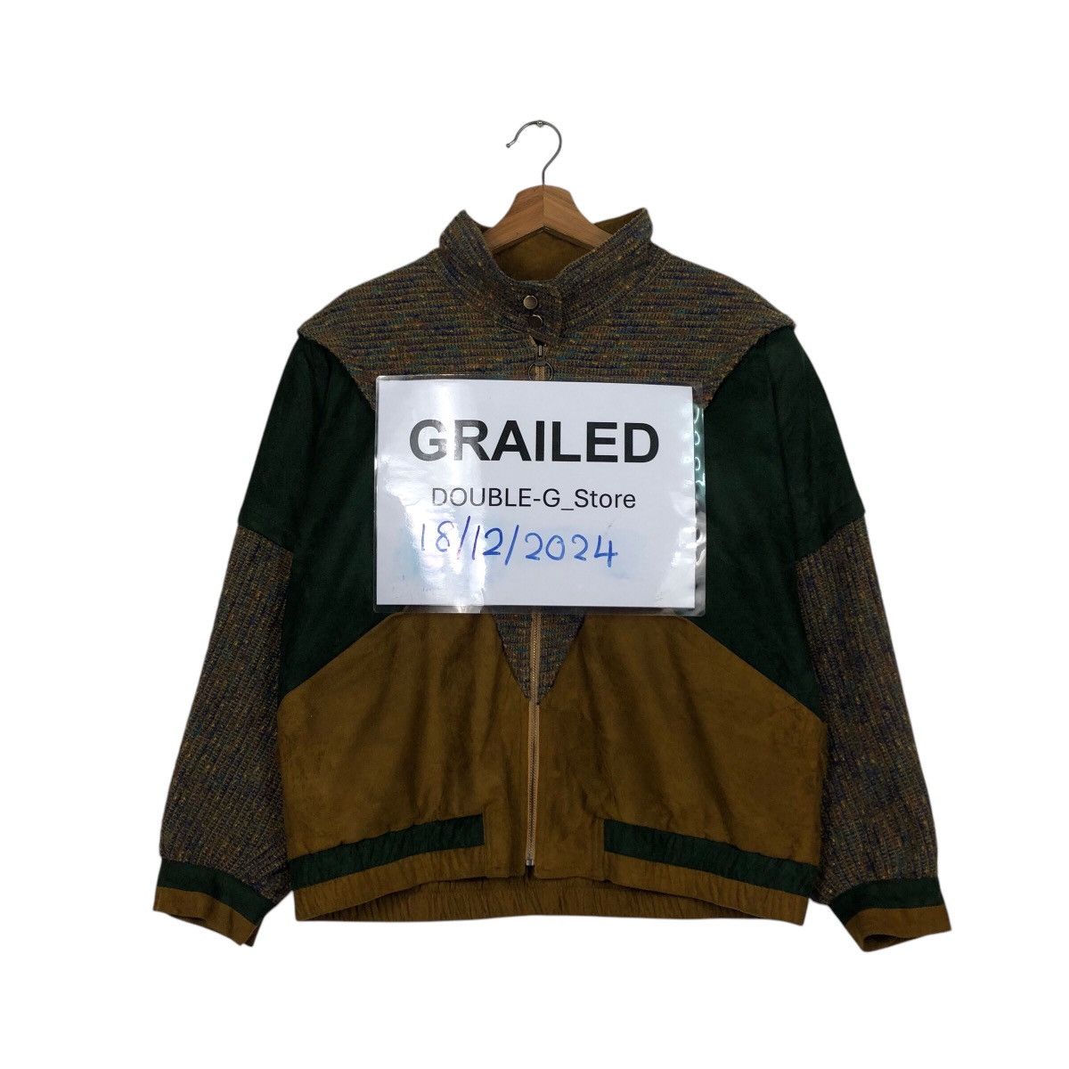 Japanese Brand 📌Vintage Bomber Jacket Patchwork Lunna Issey Miyake Size US M / EU 48-50 / 2 - 1 Thumbnail