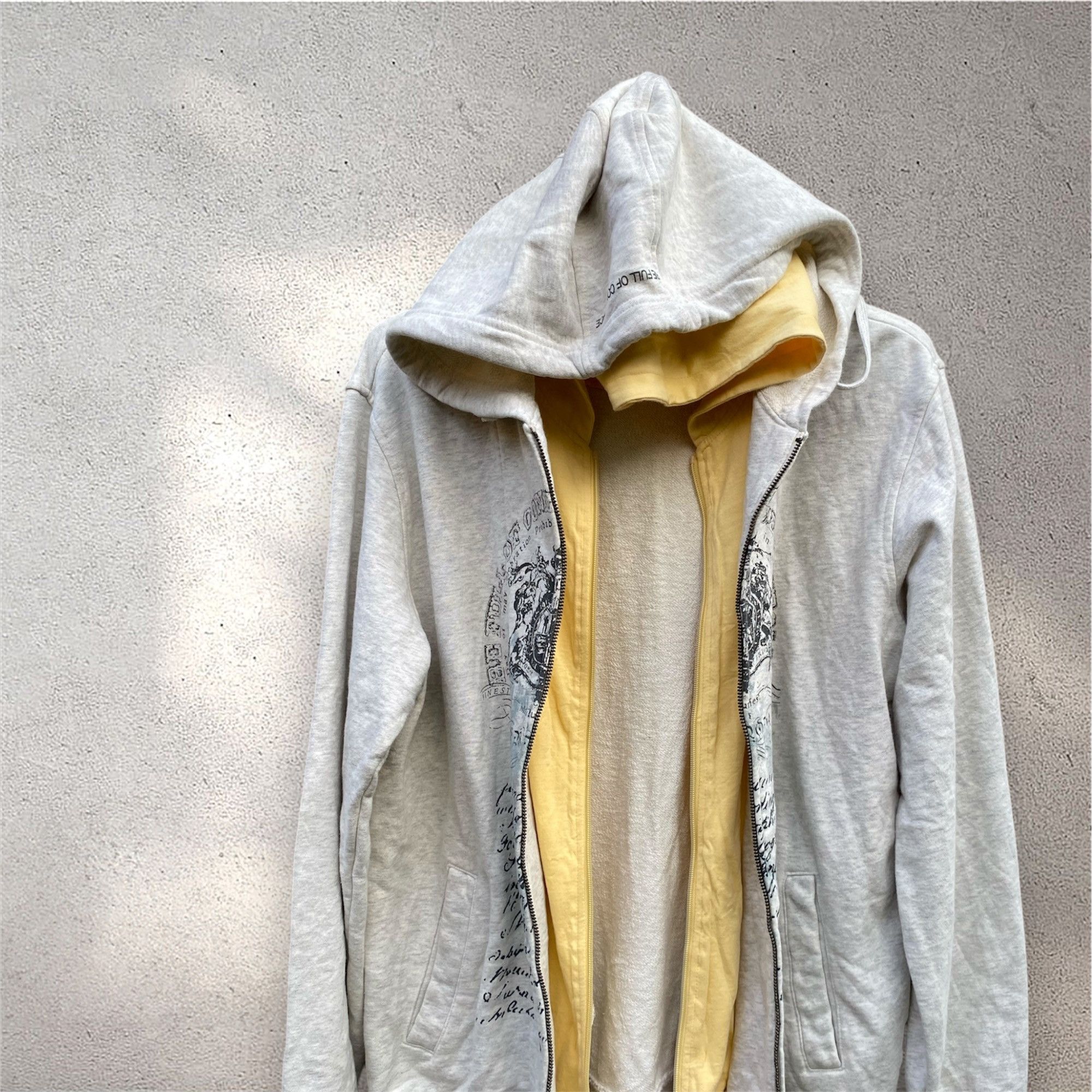 If Six Was Nine × Japanese Brand × Le Grande Bleu (L.G.B.) Vintage may&pole poem double layers zip hoodie Size US M / EU 48-50 / 2 - 3 Thumbnail