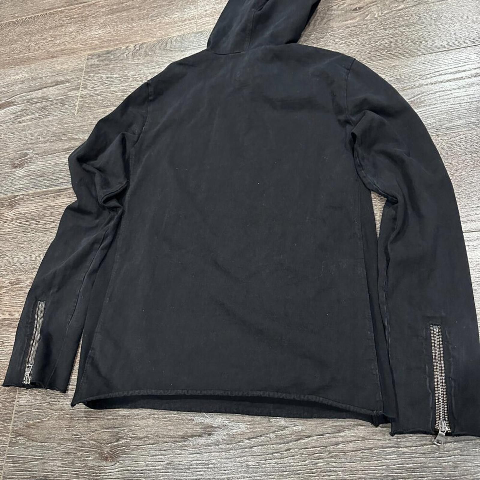 Rta RTA Men’s Hoodie – Size M – Black with Zipper Sleeve Detail Size US M / EU 48-50 / 2 - 7 Thumbnail