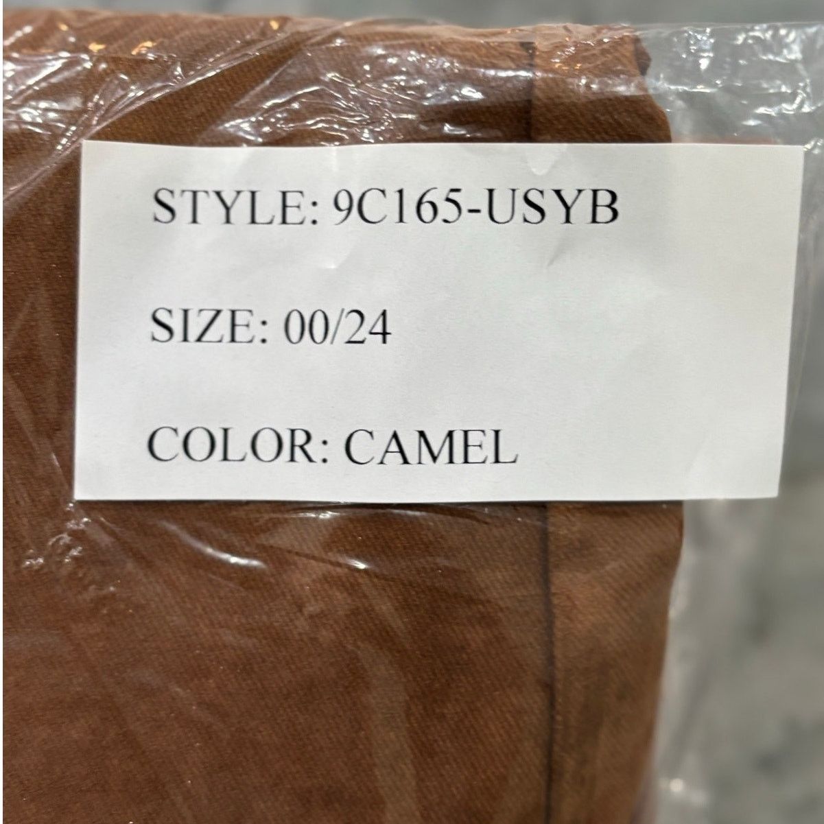 Other tractr Pull On Pants Shimmer Coated Camel Size 00/24 Size 24" / US 00 / IT 34 - 6 Thumbnail
