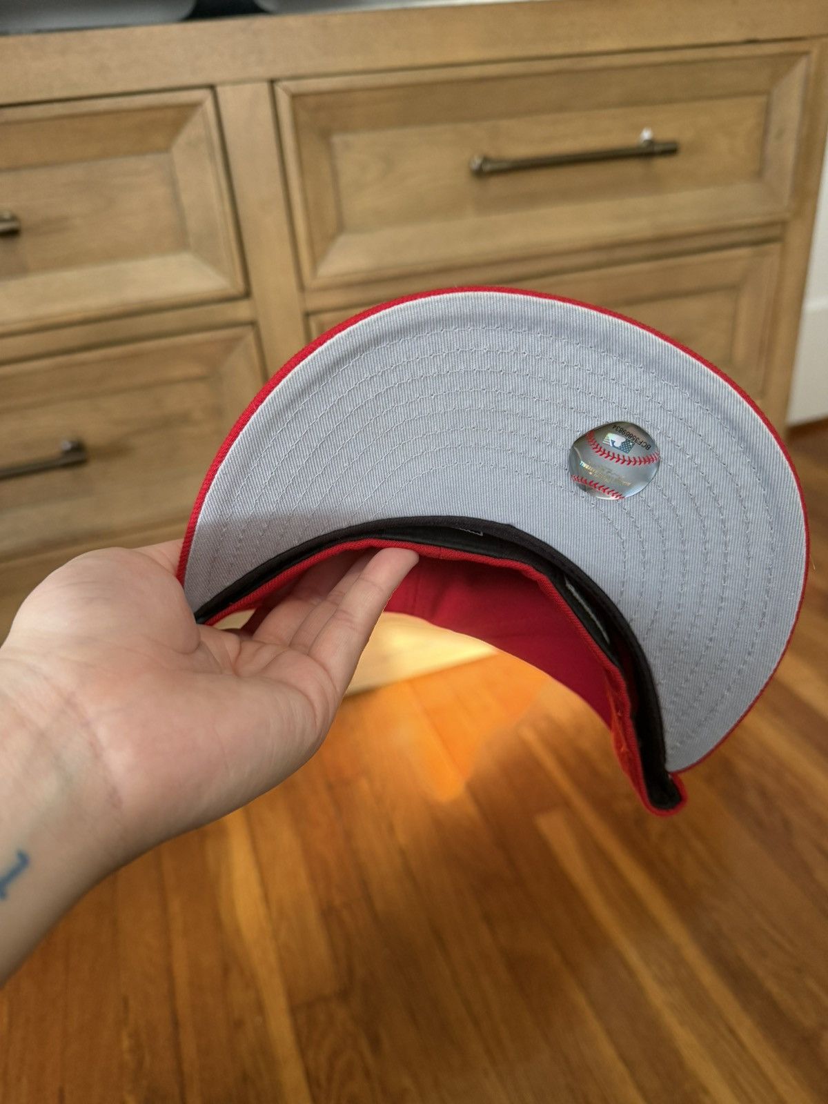 Hat Club Phillies Hat Club 7 3/8 Grey Brim Size ONE SIZE - 2 Thumbnail