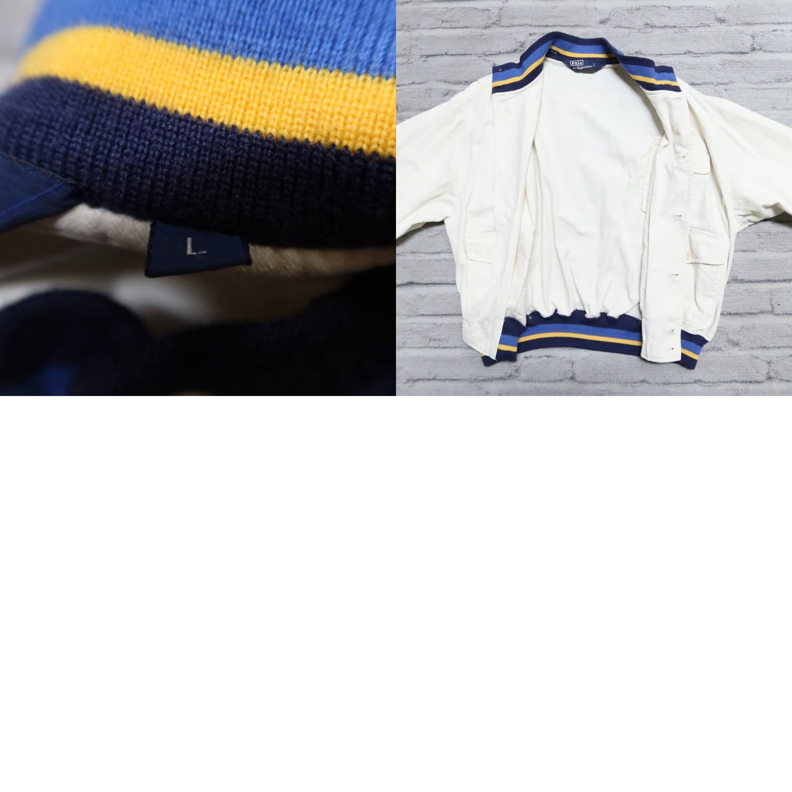 Polo Ralph Lauren Vintage Polo Ralph Lauren Jacket L White Mens Jacket Size US L / EU 52-54 / 3 - 9 Thumbnail