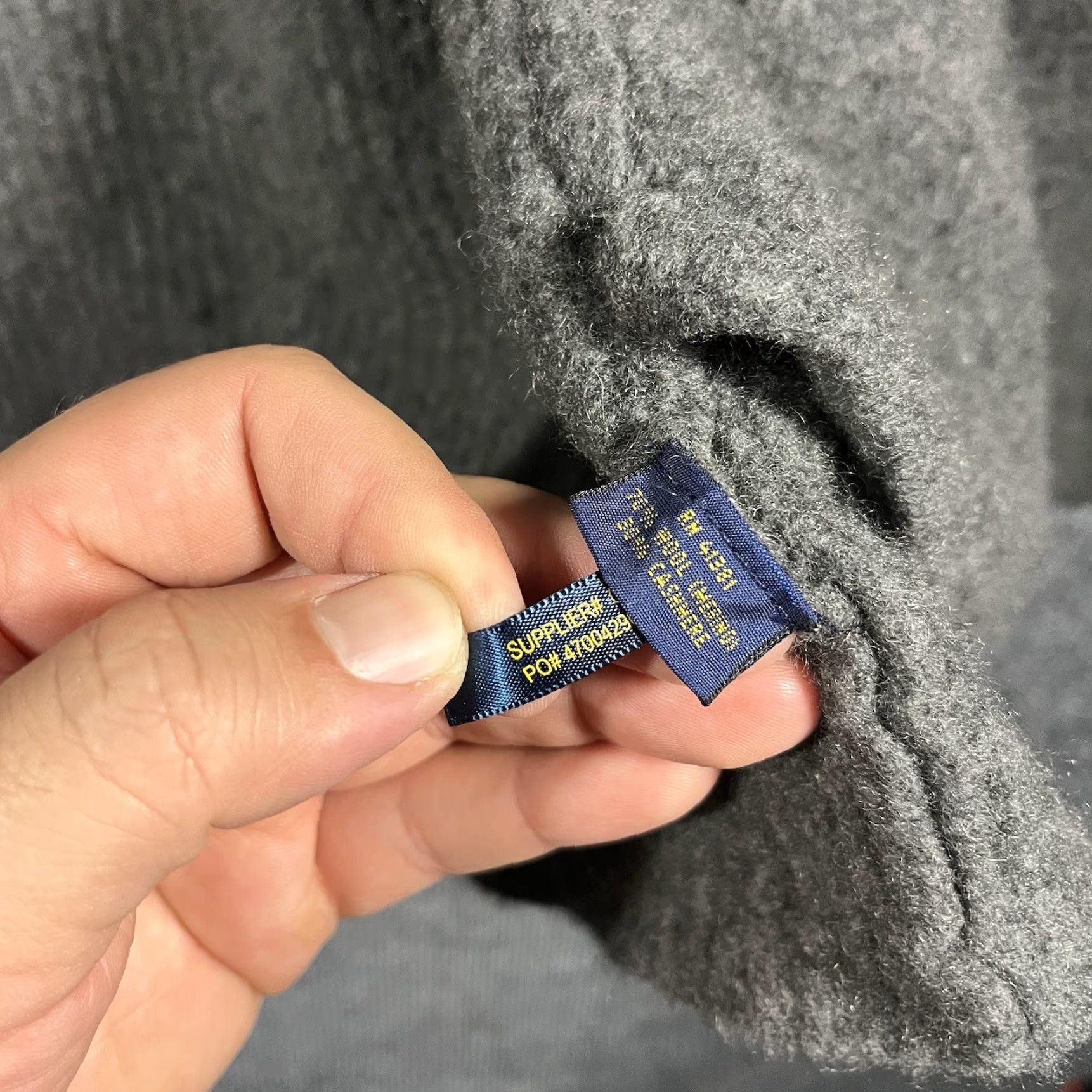 Polo Ralph Lauren Polo Ralph Lauren Cardigan Womens Large Gray Wool Cashmere Blend Shawl Collar Size L / US 10 / IT 46 - 4 Thumbnail