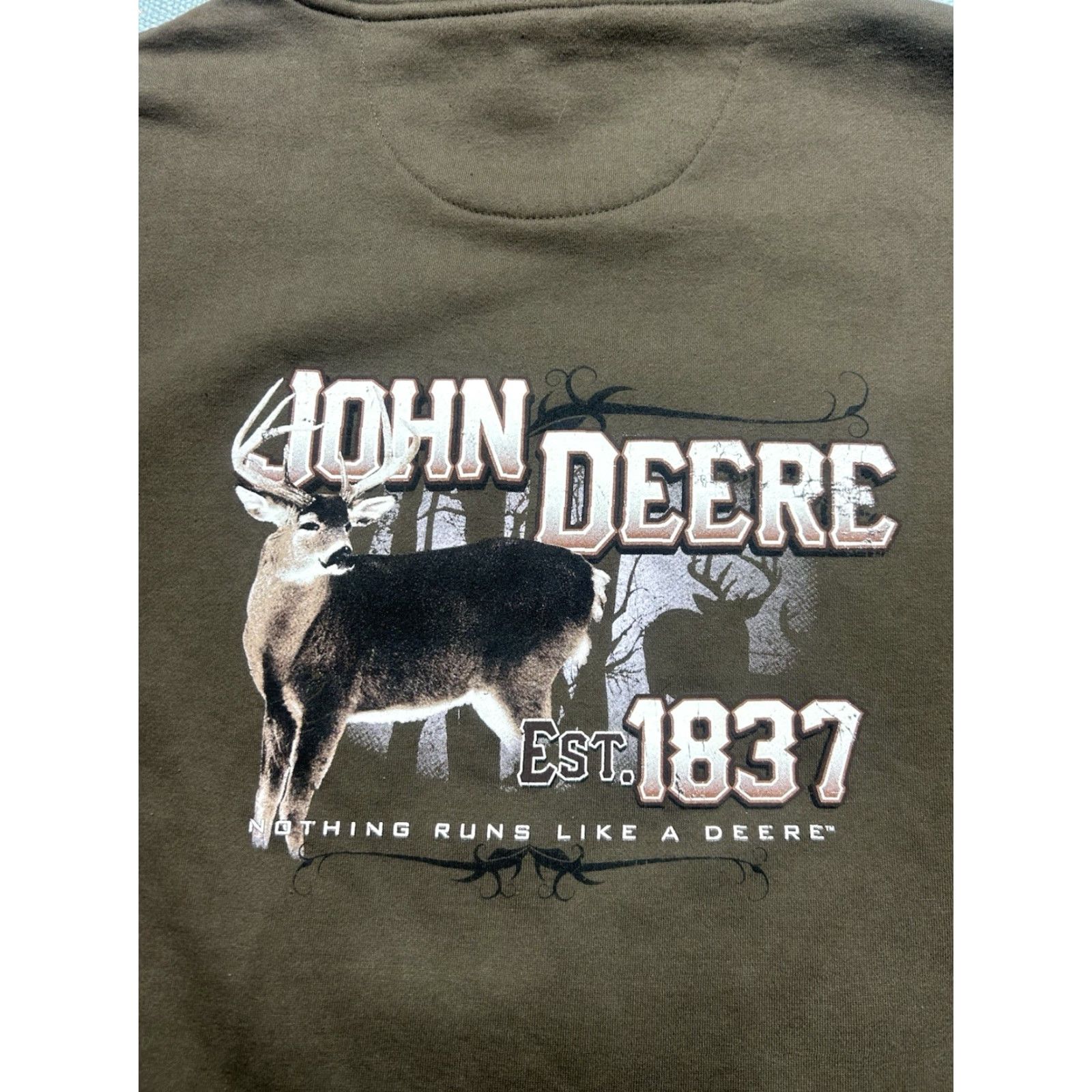 John Deere John Deere Pullover Hoodie Sweatshirt Tractors Farm Hunting Brown Men’s XL Hoodie Size US XL / EU 56 / 4 - 2 Thumbnail