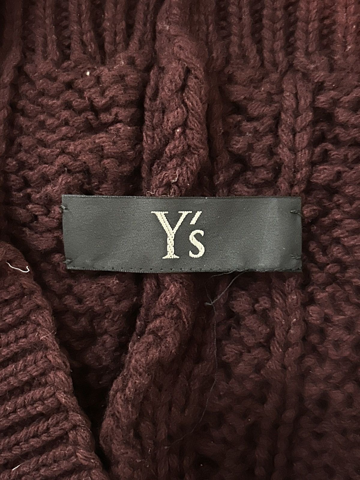 Y's Cable Knit Mini Skirt Size 30" / US 8 / IT 44 - 4 Thumbnail