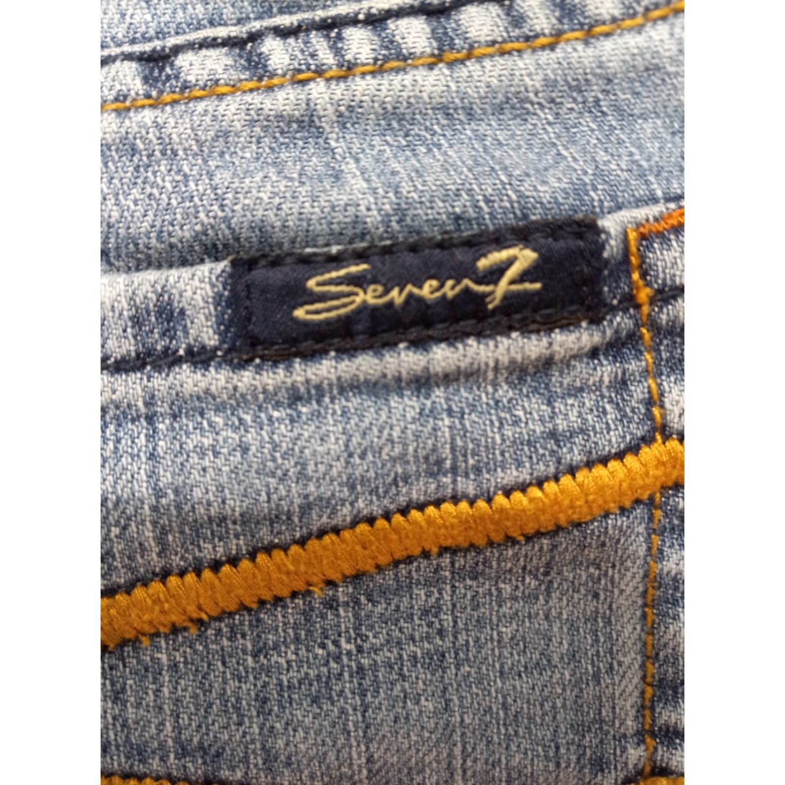Vintage Seven7 Flare Jeans Women's Blue Medium Wash Denim SZ 29 RN 109890 Size 29" - 6 Thumbnail