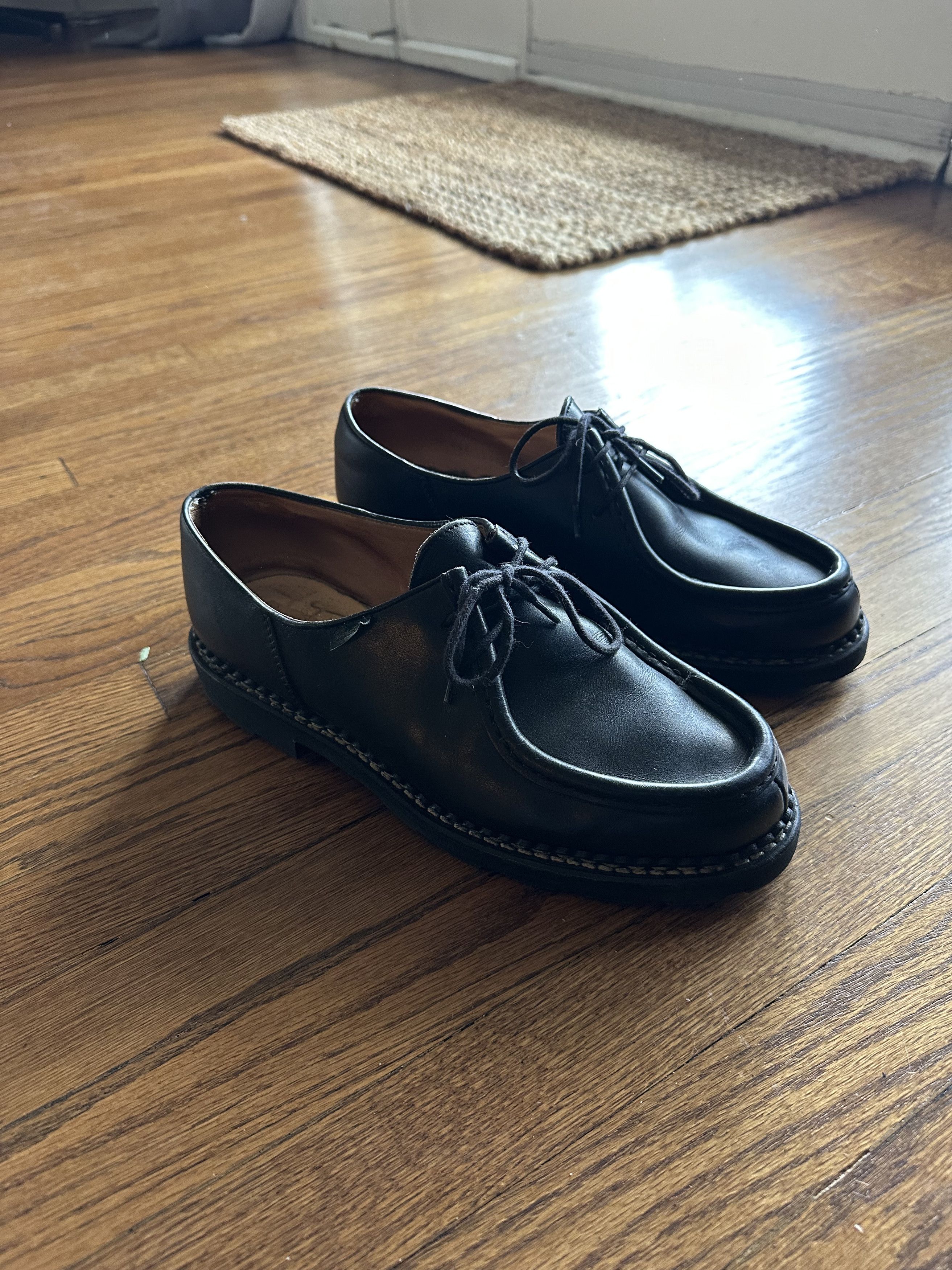 Paraboot Paraboot Michael black leather shoe | Grailed