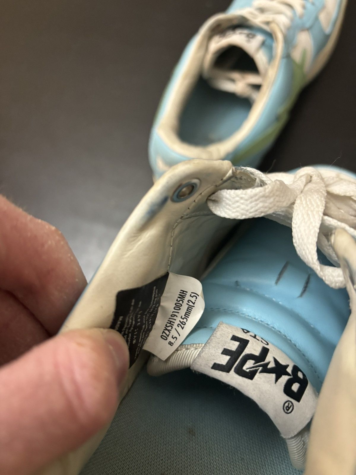Bape A Bathing Ape Bape Sta Pastel Blue Green Sax Size US 8.5 / EU 41-42 - 9 Thumbnail
