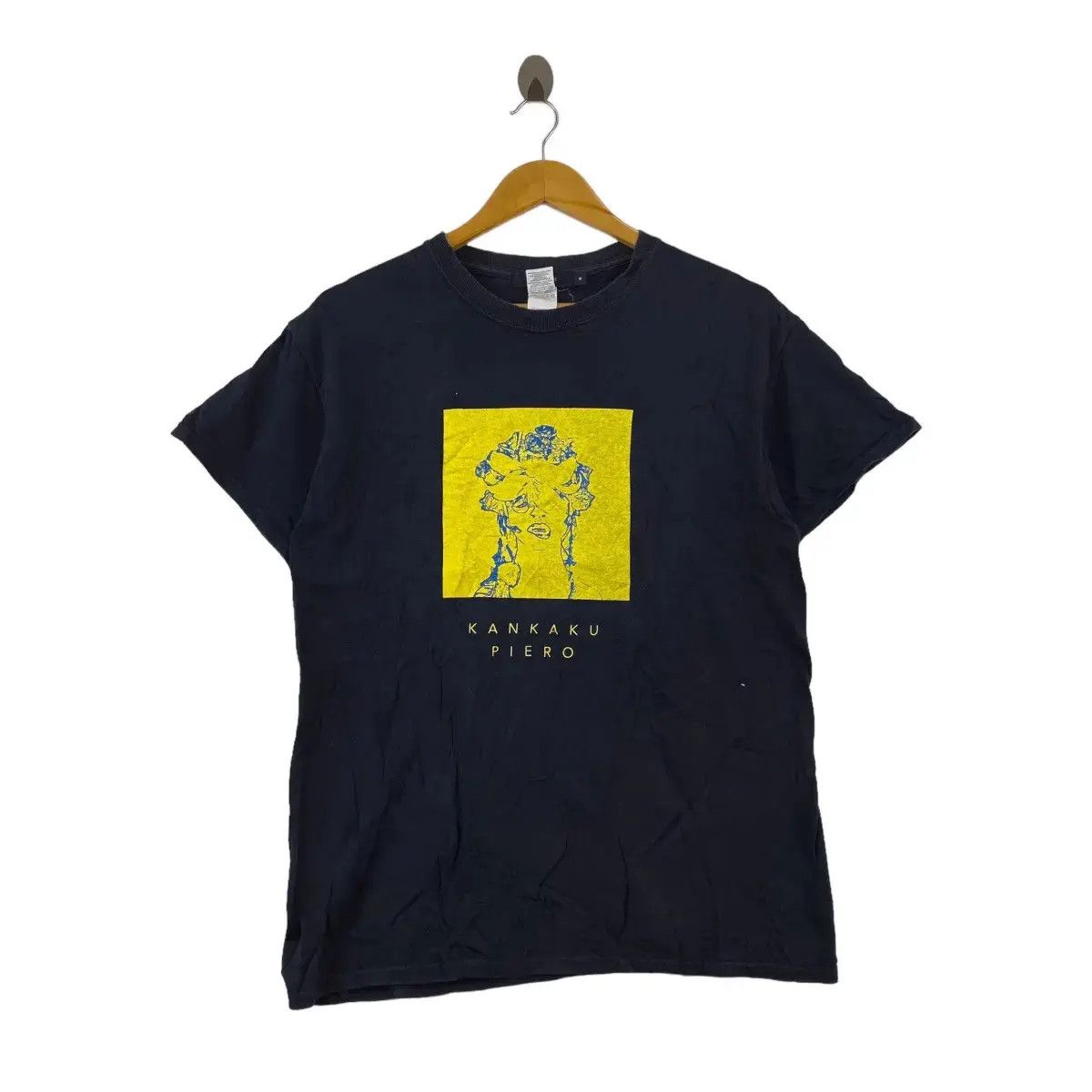 Vintage KANKAKU PIERROT Osaka Band Anime Theme Song Tee Shirt Top Size US M / EU 48-50 / 2 - 1 Thumbnail