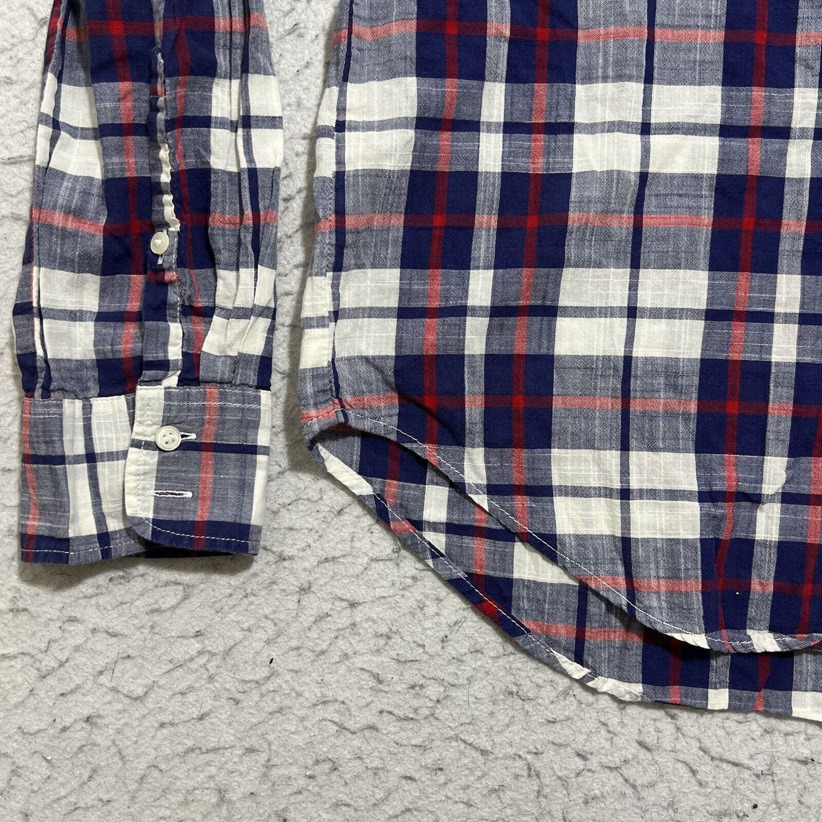 J.Crew J. Crew Boy Fit Plaid Gauze Button Flannel Long Sleeve Shirt Size M / US 6-8 / IT 42-44 - 5 Thumbnail