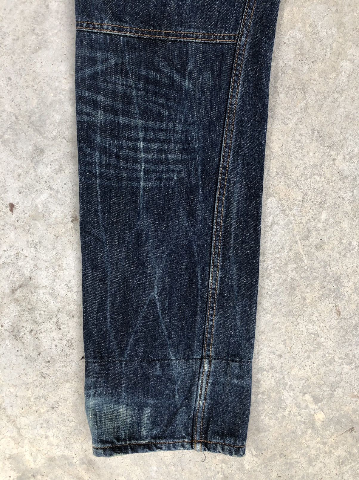 Japanese Brand Japanese Memory Special Double Waist Distressed Embroidered Size US 32 / EU 48 - 12 Thumbnail