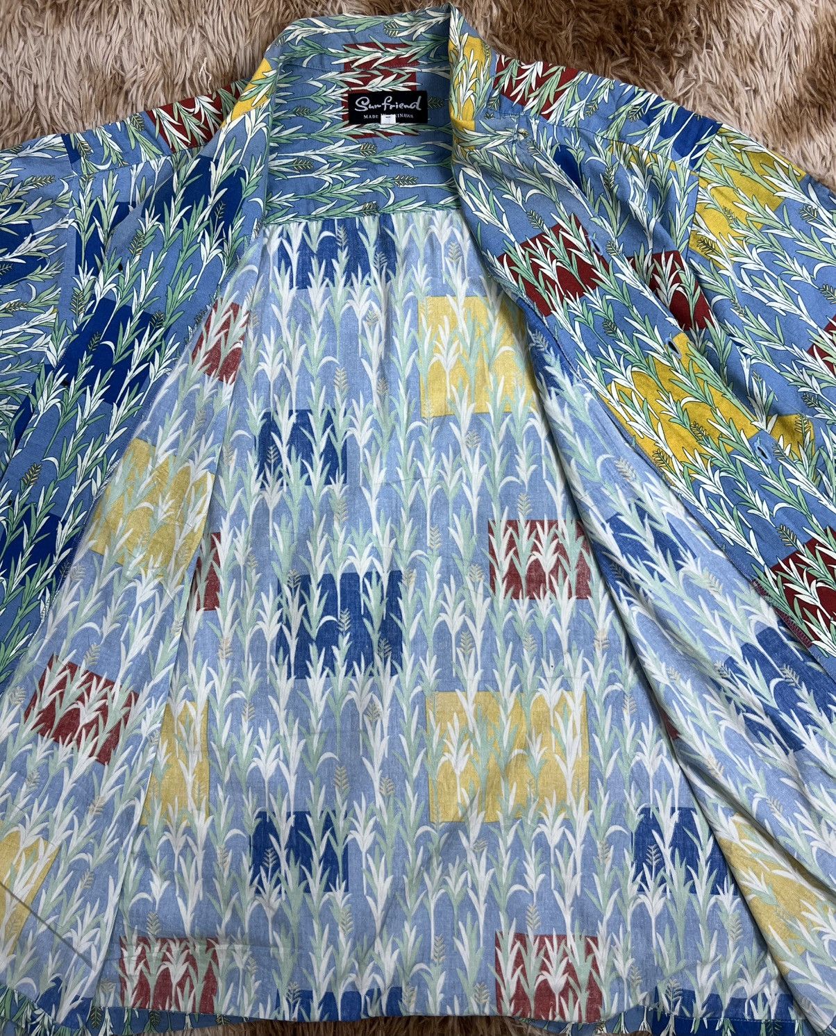 Japanese Brand Rare Sun Friend Okinawa "Kariyushi" Aloha Shirt Size US L / EU 52-54 / 3 - 11 Thumbnail