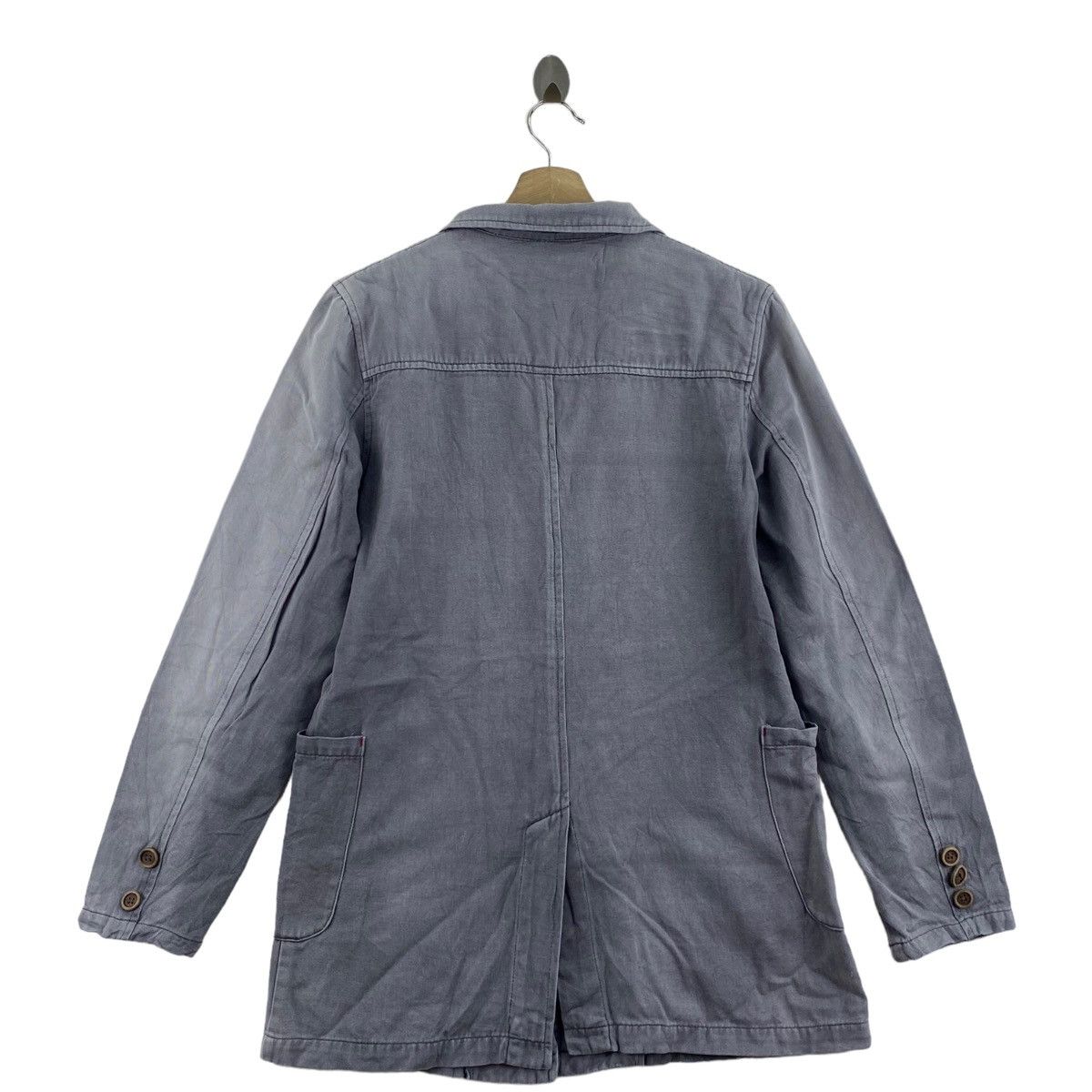 Japanese Brand BRTH:BREATH x UPSTART Shirt Japan Button Up Grey Denim Jeans Size US M / EU 48-50 / 2 - 4 Thumbnail