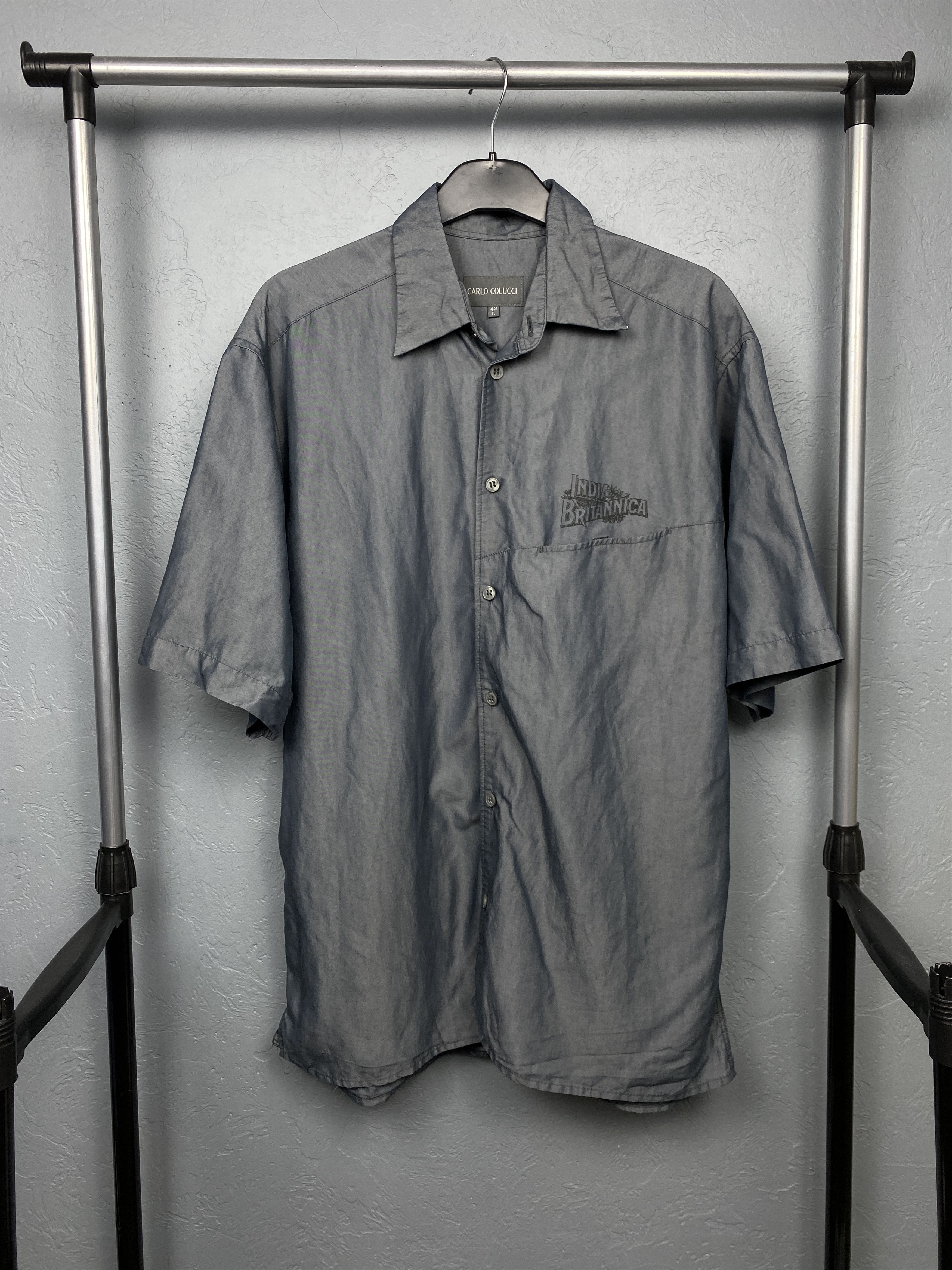 Carlo Colucci Carlo Colucci India Britannica Vintage Mens Hawaiian Shirt Size US L / EU 52-54 / 3 - 4 Thumbnail