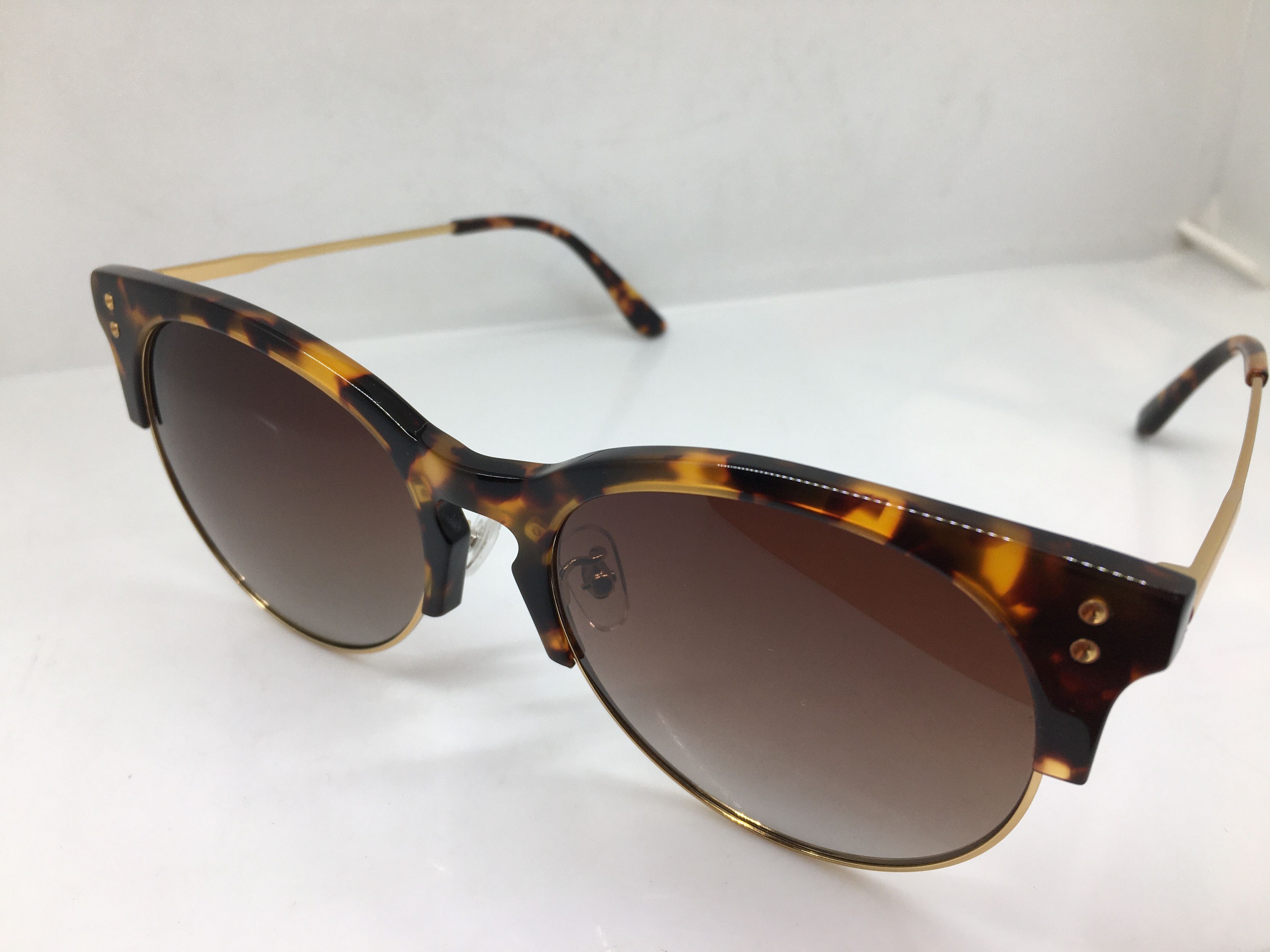 Other Handmade Oversize Malcolm X Tortoise Gold Sunglasses Size ONE SIZE - 3 Thumbnail