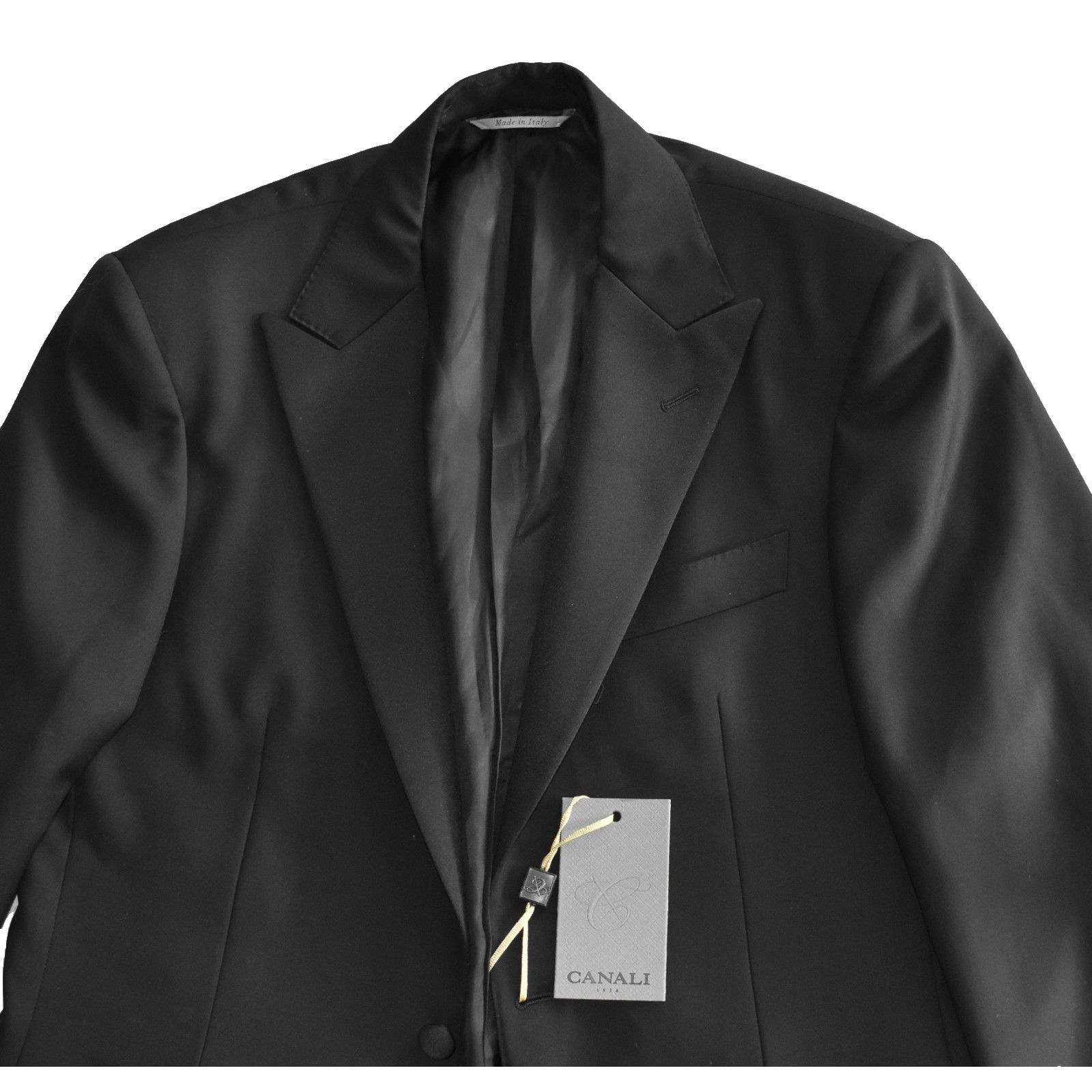 Canali CANALI Giacca Single Button Tuxedo Blazer Sz 48 US 38 $2195 Size 48R - 3 Thumbnail
