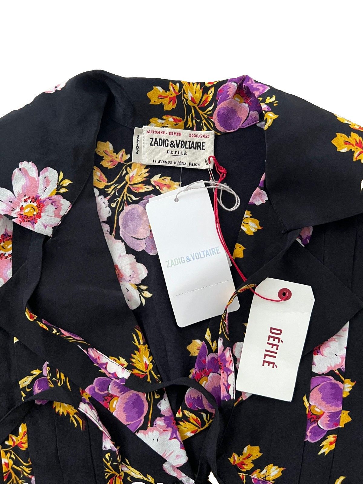 Zadig & Voltaire Zadig & Voltaire Défilé Floral Tessa Peonis Blouse ( XS ) Size XS / US 0-2 / IT 36-38 - 3 Thumbnail