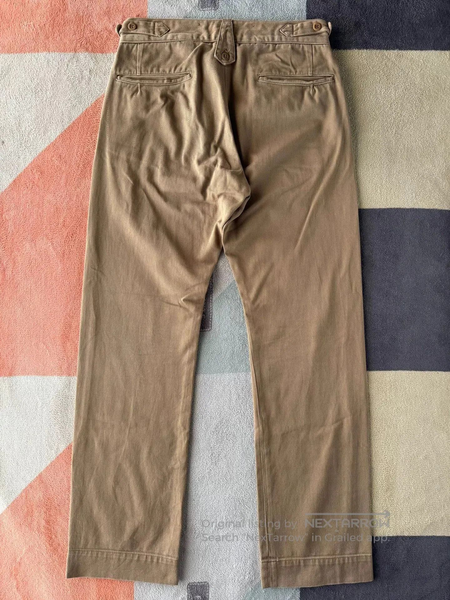 RRL Ralph Lauren RRL Ralph Lauren Double RL Khaki Military Pants. Size US 29 - 2 Thumbnail