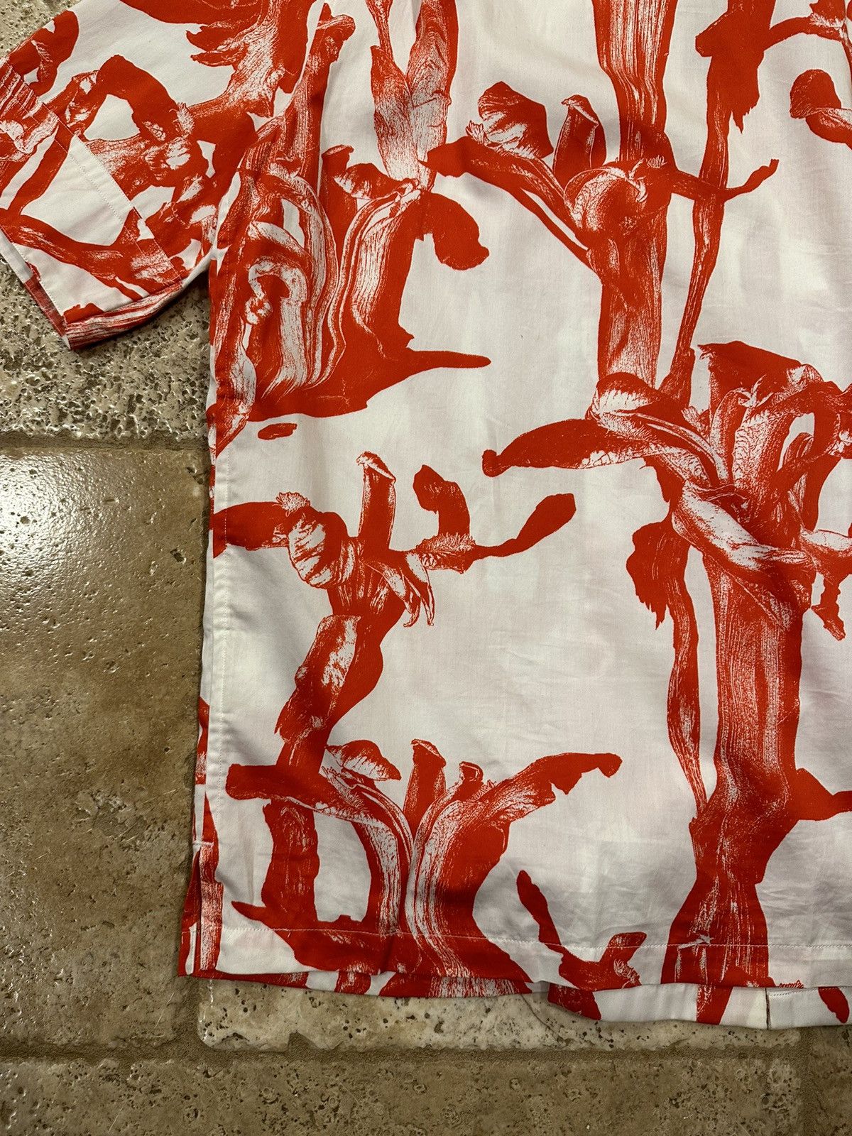 Givenchy Givenchy x MMW Iris Floral Flower Logo Button Up Shirt Size US L / EU 52-54 / 3 - 10 Thumbnail