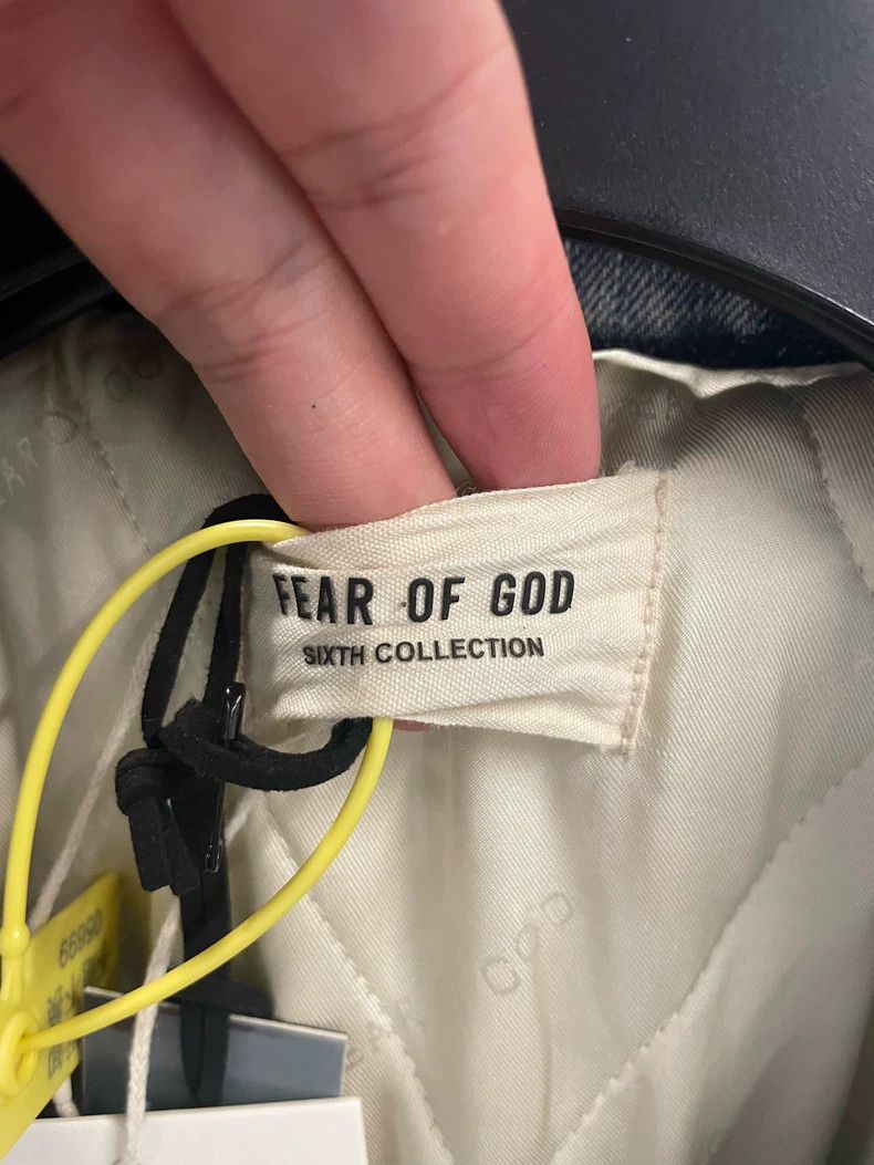 Fear of God Fear of God Suede paneled denim jacket Size US XS / EU 42 / 0 - 4 Thumbnail