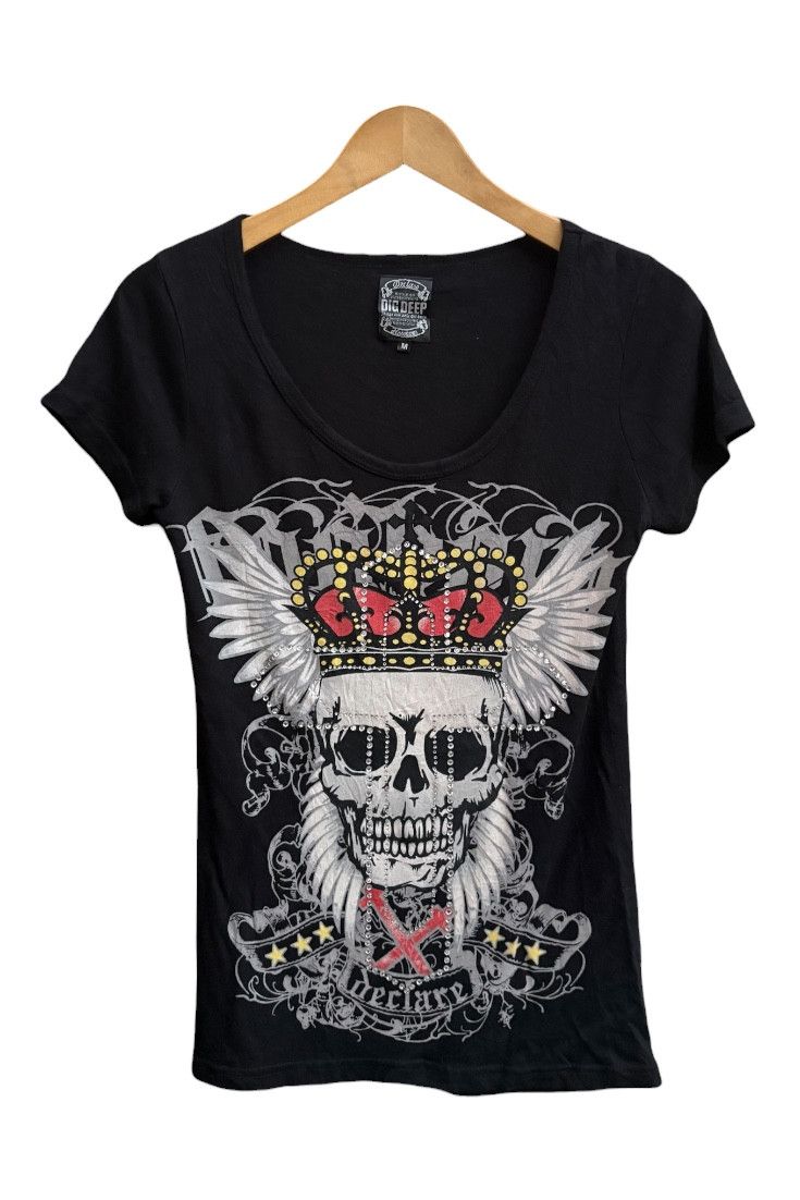 Dig Deep Dig Deep Skull Seditionaries Punk Anarchist Size M / US 6-8 / IT 42-44 - 1 Thumbnail
