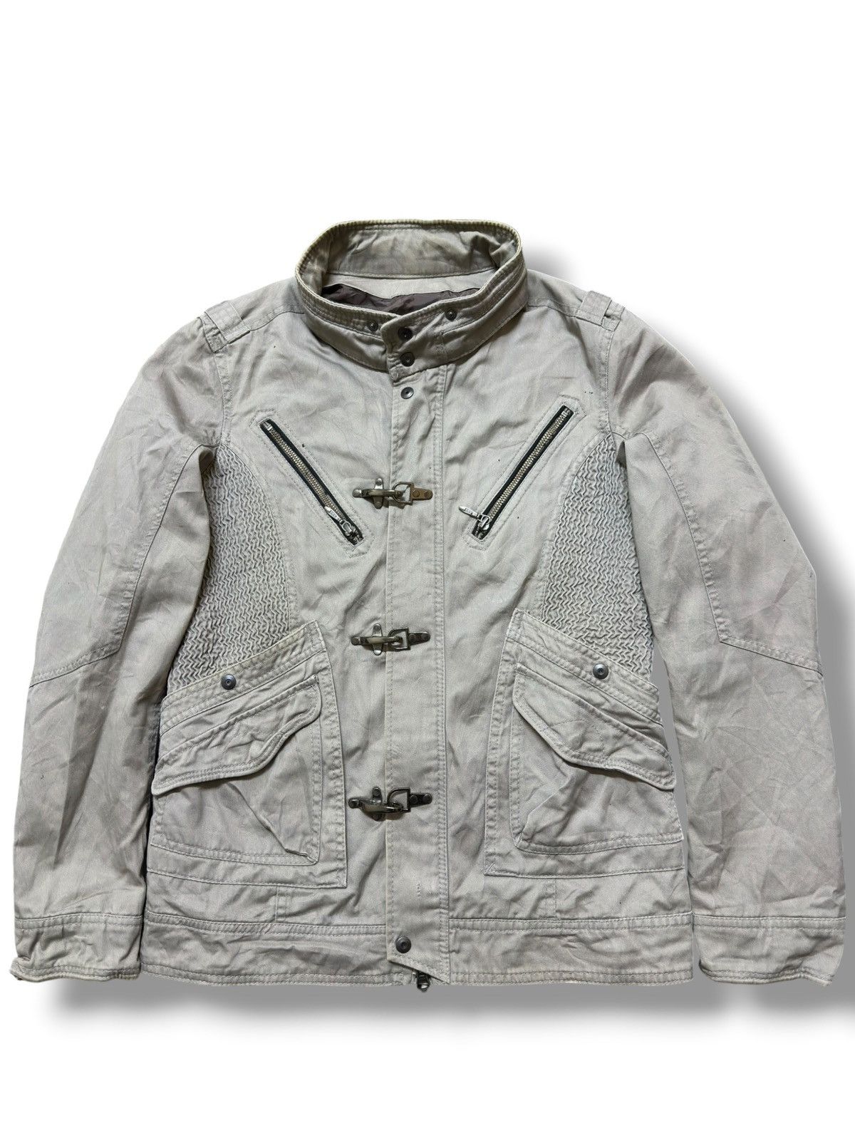 Nicole Club Vintage Nicole Club For Men Tactical Punk Clasp Jacket Size US S / EU 44-46 / 1 - 1 Thumbnail