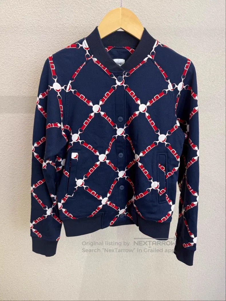 Hermes Hermes Classic chain print jacket Size XXS / US 00 / IT 34 - 1 Thumbnail