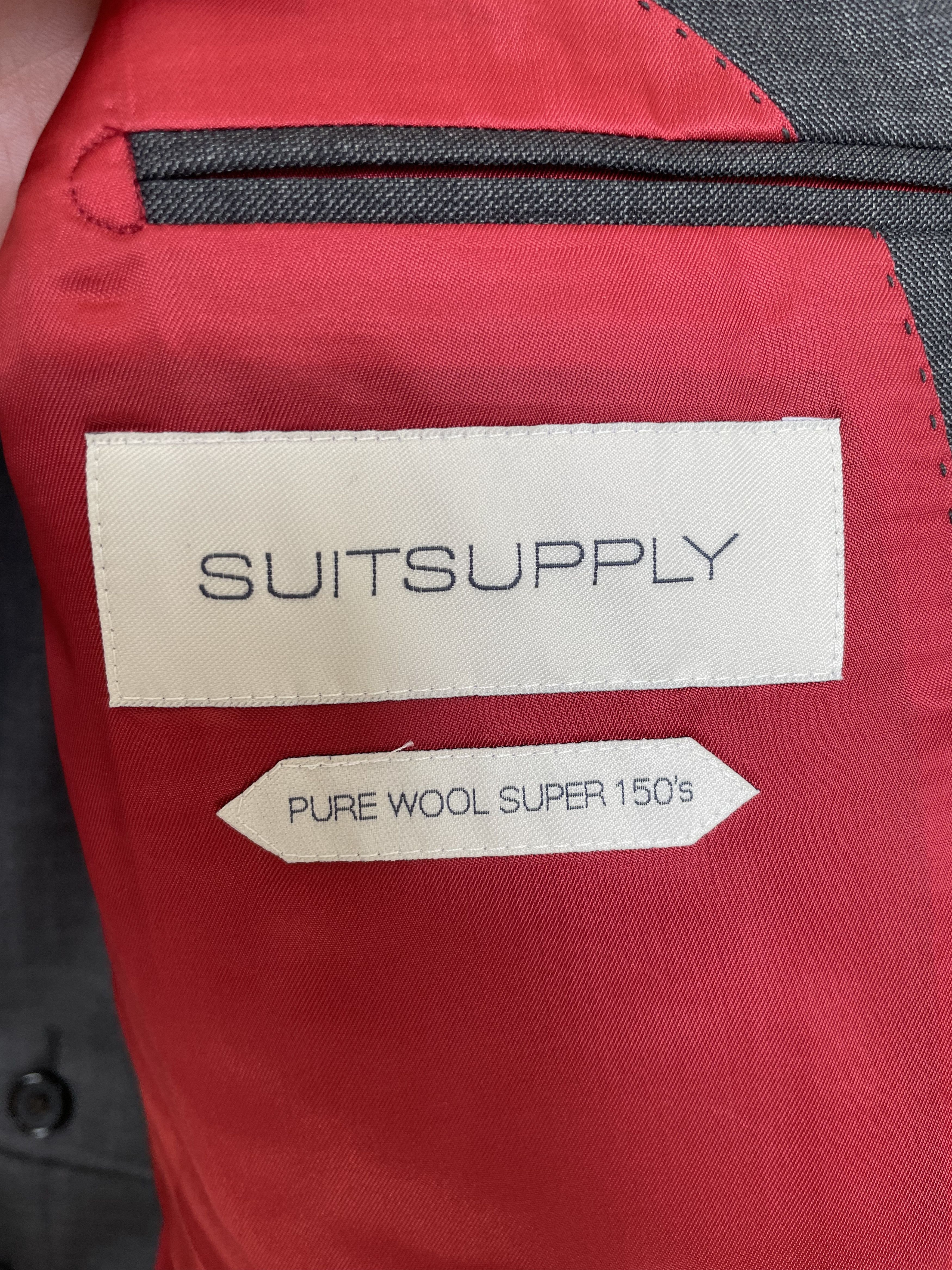 Suitsupply NWT Suitsupply dark grey super 150 suit, size 36R\EU46 Size 36R - 5 Thumbnail
