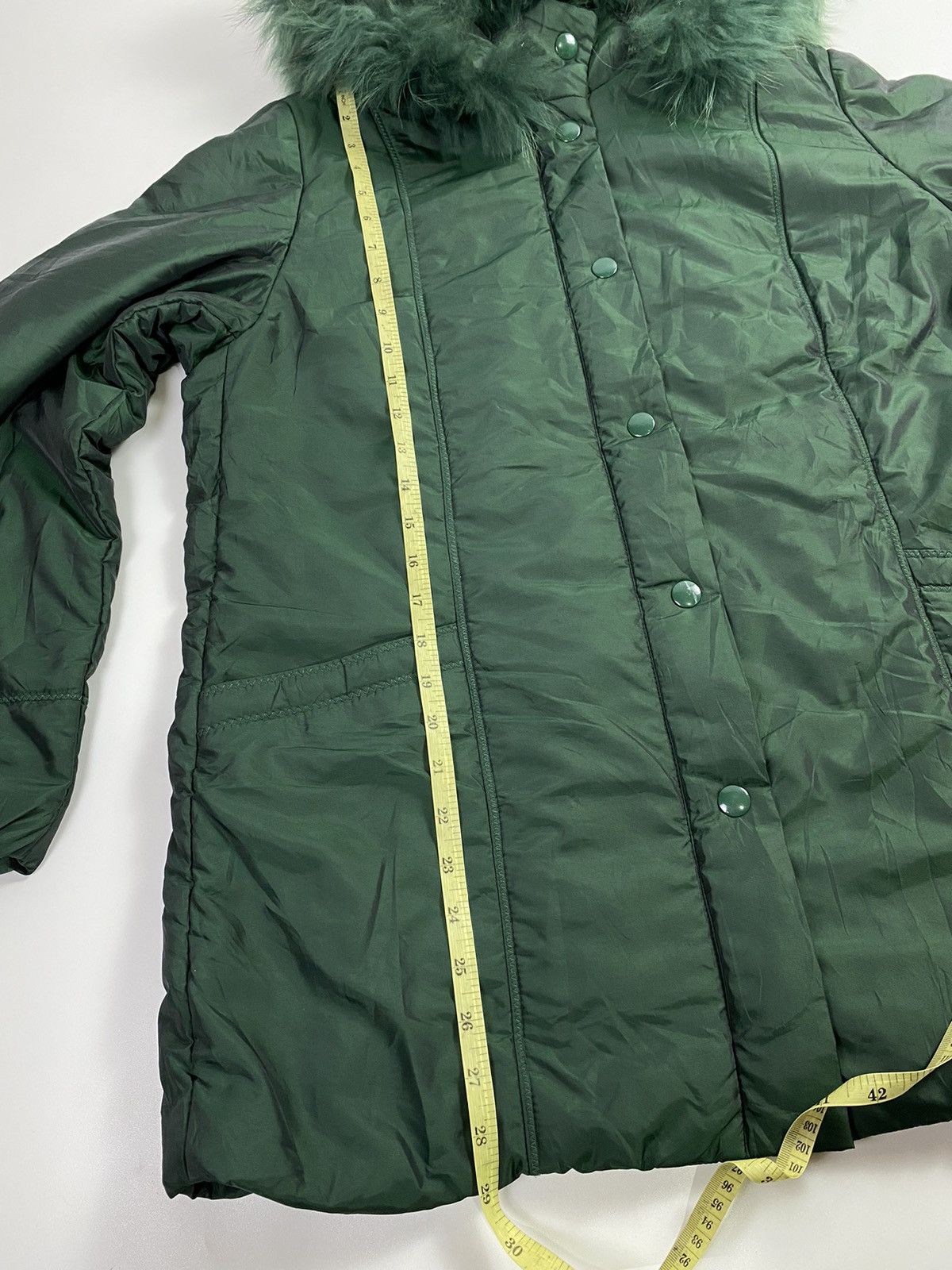 If Six Was Nine × Japanese Brand Down fur faux jacket emerald green ifsx style Size US L / EU 52-54 / 3 - 10 Thumbnail
