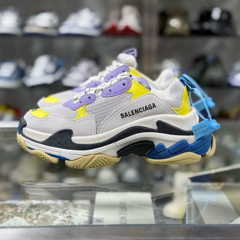 Balenciaga Balenciaga Triples Yellow White Blue Sneakers-2506 Size US 10 / EU 43 - 3 Thumbnail