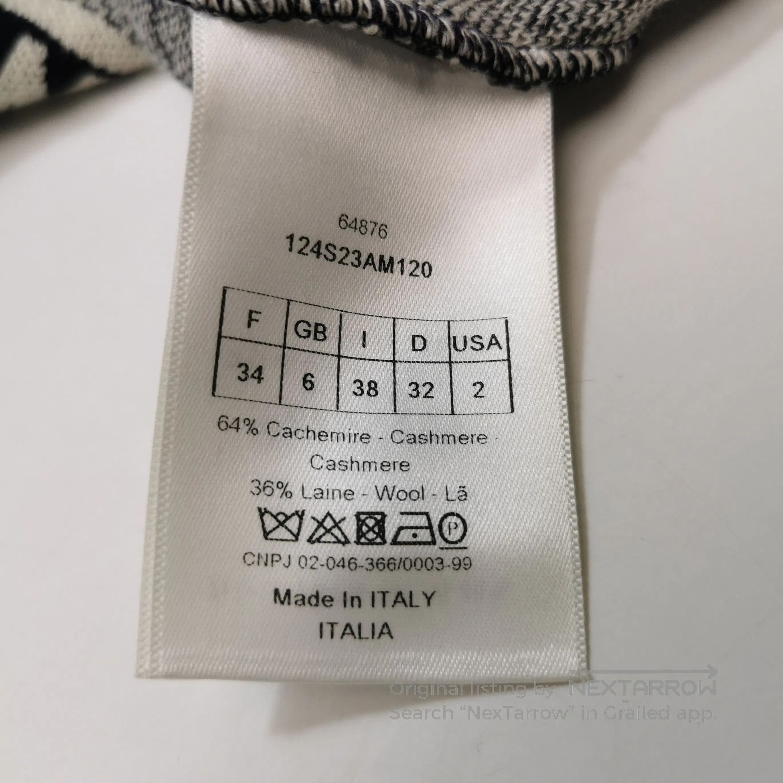 Dior Dior Chez Moi Beige Palm Tree Knit Sweater US2. Size XS / US 0-2 / IT 36-38 - 6 Thumbnail