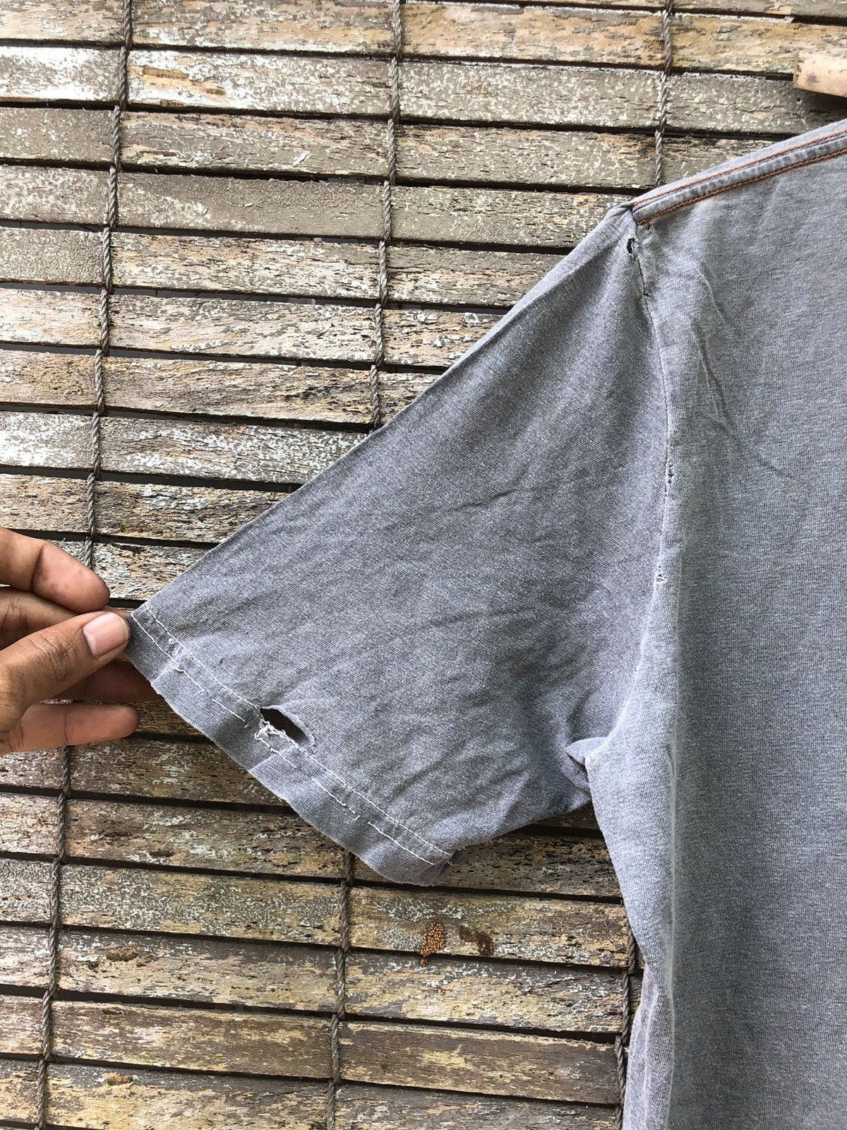 Japanese Brand × Nudie Jeans 💥RARE💥Vintage Distressed Nudie Jeans Tshirt Size US M / EU 48-50 / 2 - 18 Thumbnail